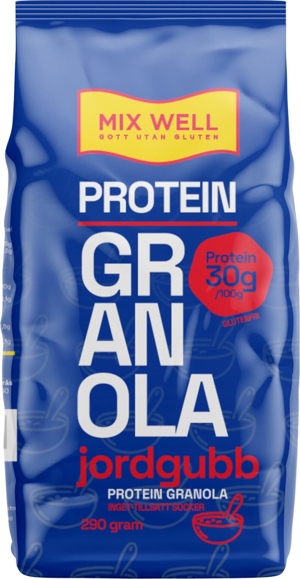 MixWell Protein Granola Jordgubb 290 g