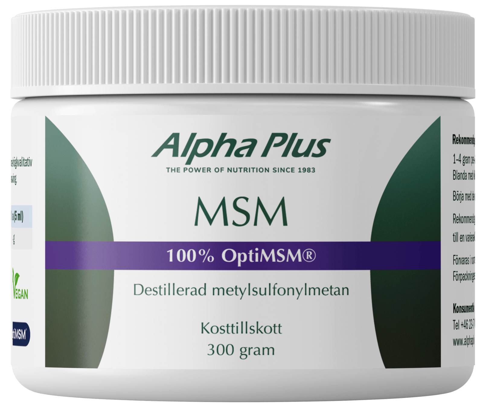 Alpha Plus MSM (OptiMSM®)  300 g