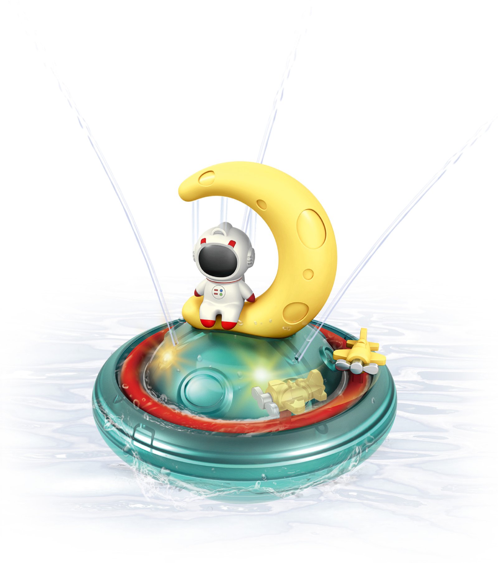 Carlo Baby Vattensprutande Astronaut med ljus +12 m 1 st