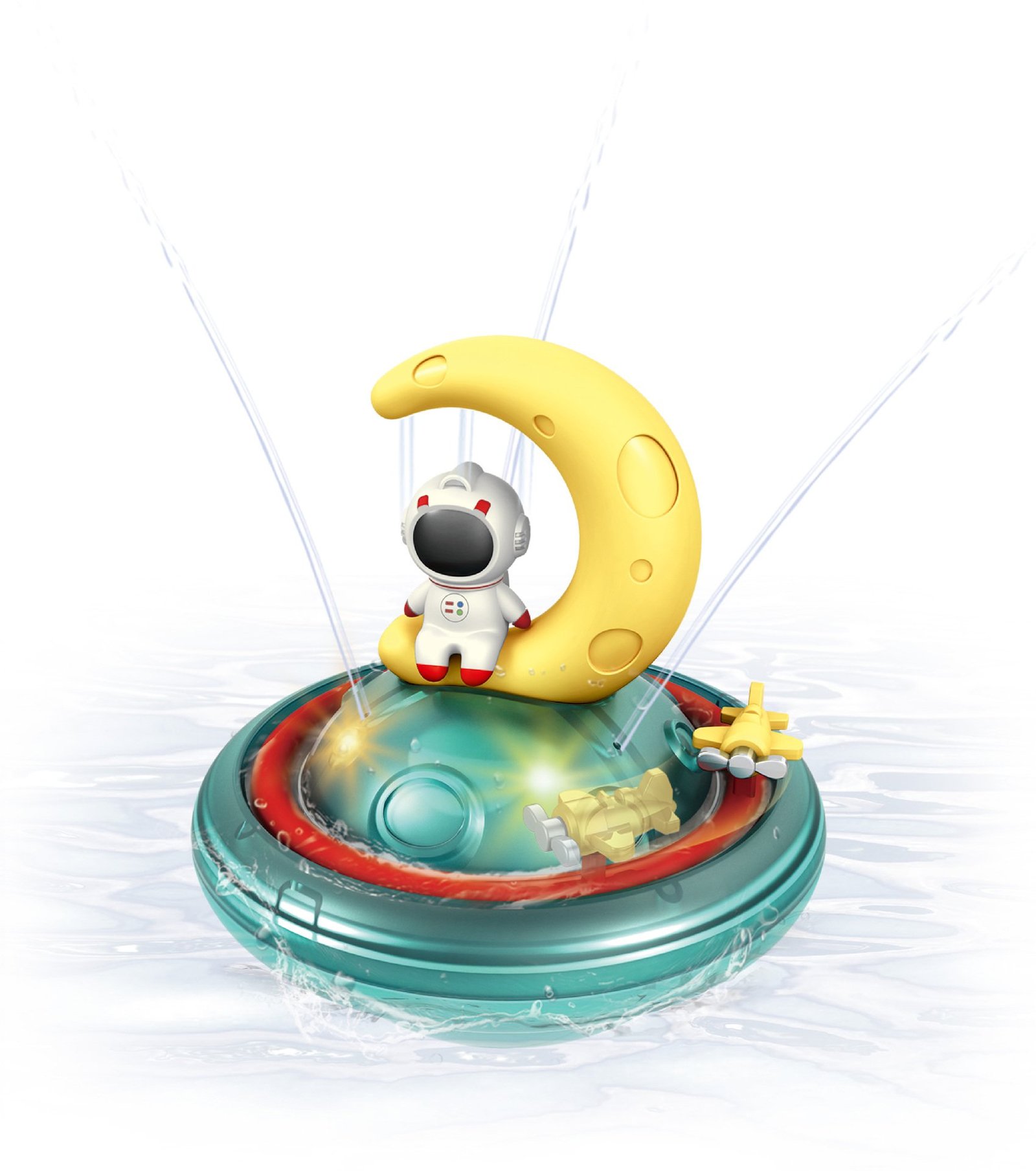 Carlo Baby Vattensprutande Astronaut med ljus +12 m 1 st