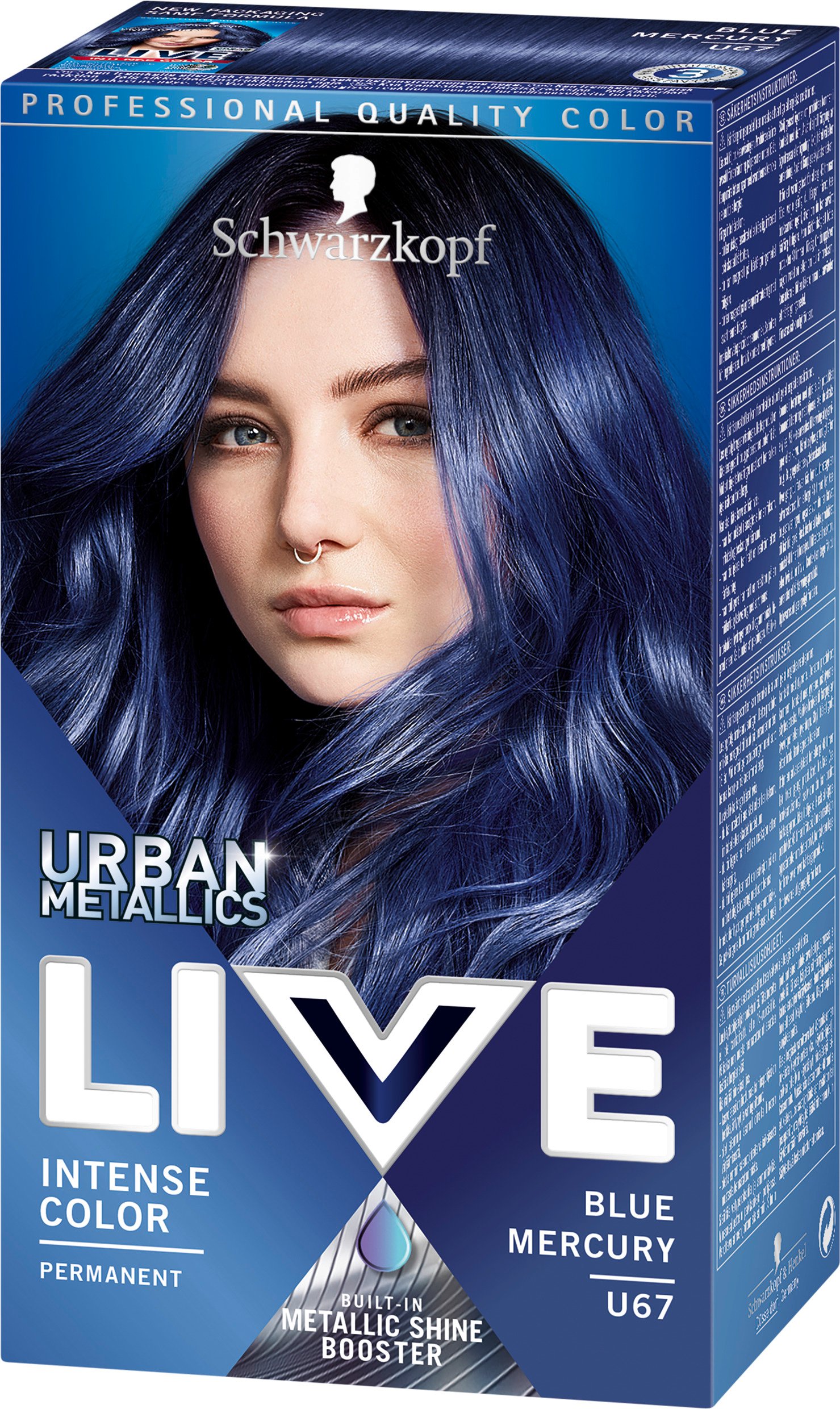 Schwarzkopf LIVE Intense Color U67 Blue Mercury
