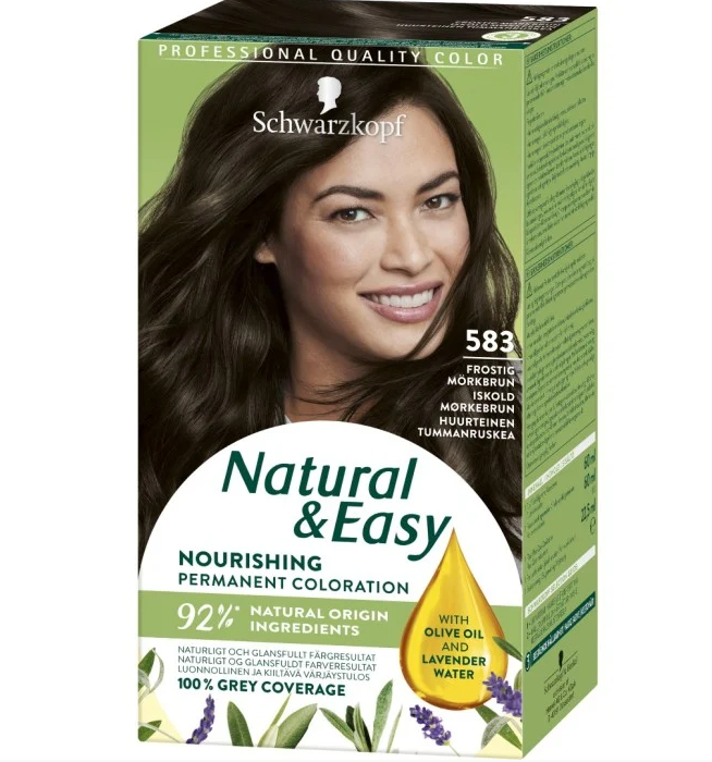 Schwarzkopf Natural & Easy 583 Frostig Mörkbrun 1 st