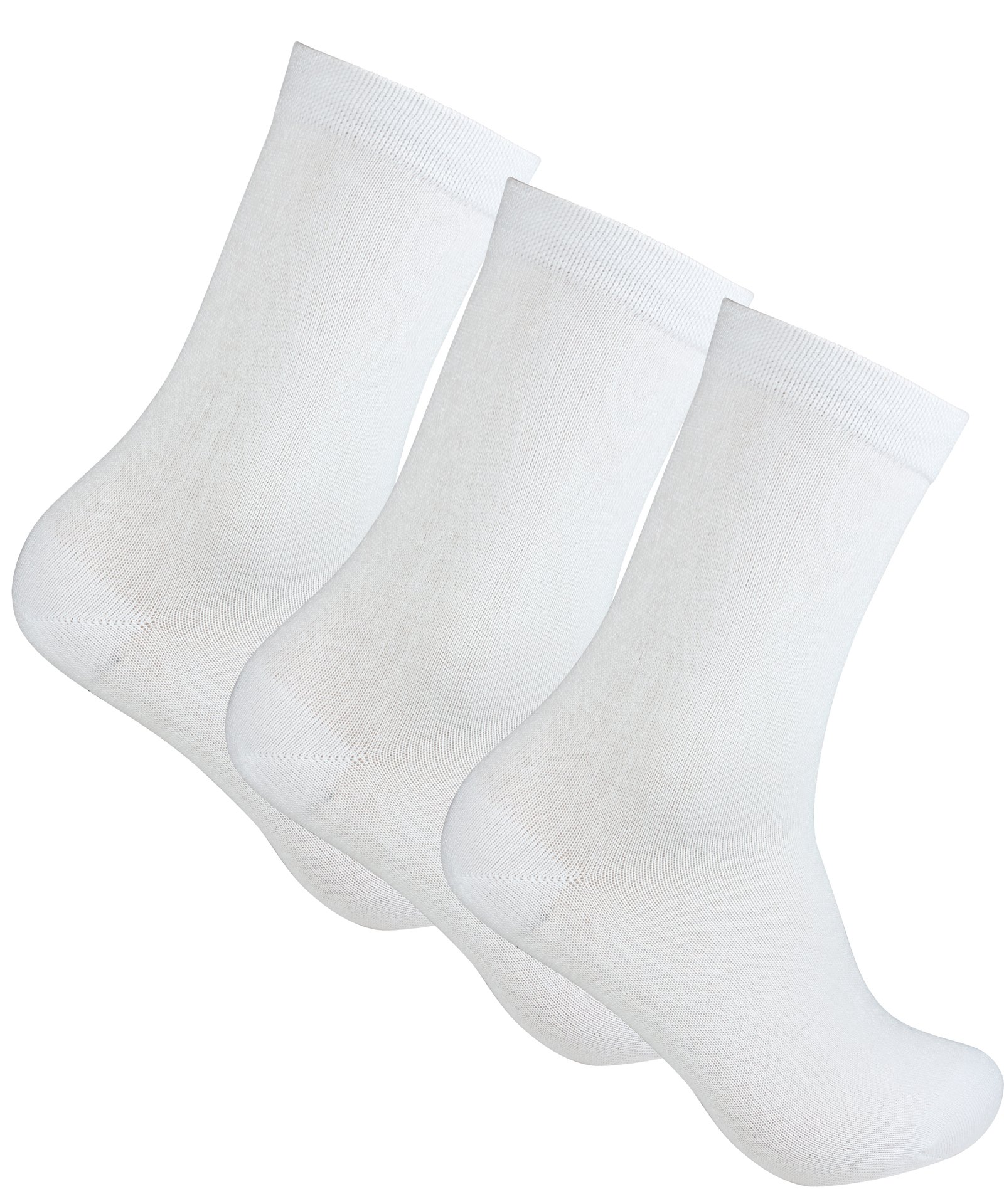 Life Wear Bambustrumpa Komfortresår 40/42 Vit 3-pack