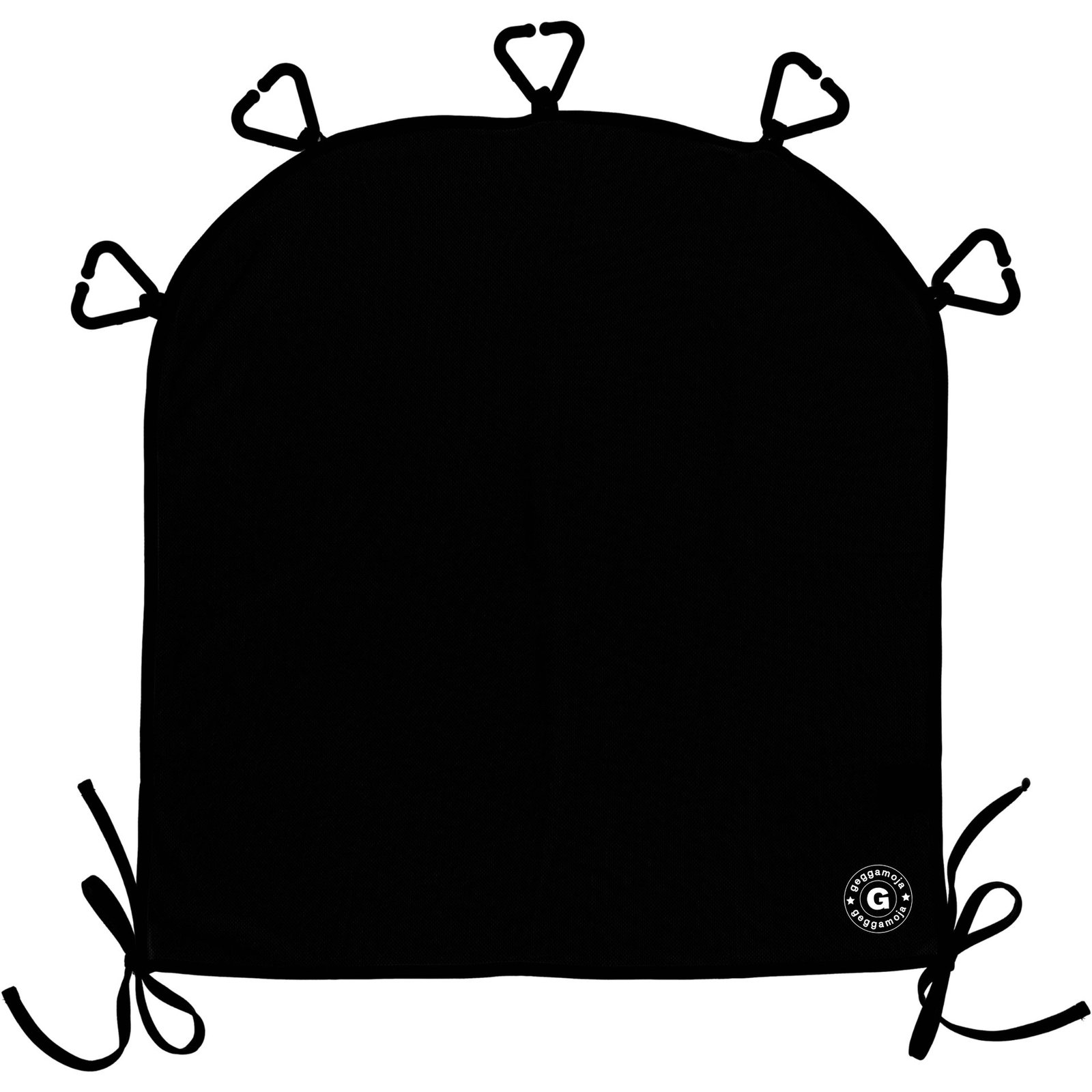 Geggamoja UV-Gardin Barnvagn Svart One Size