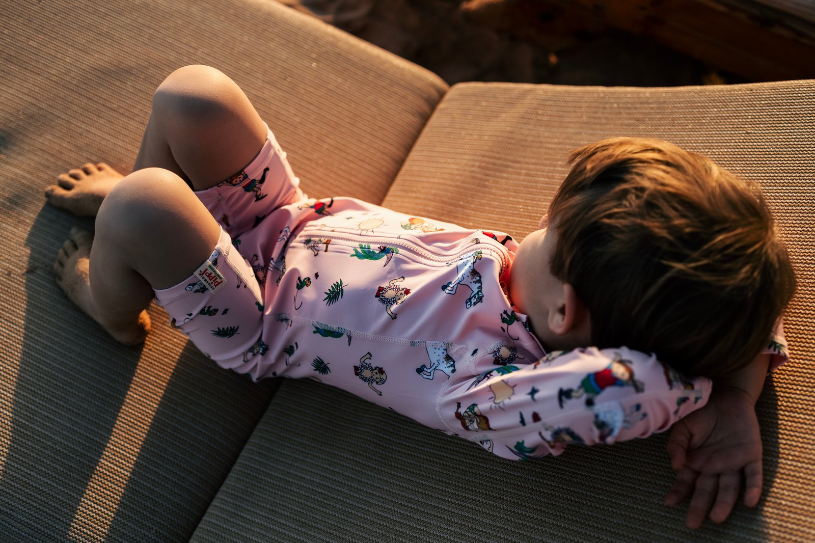 Geggamoja UV-Dräkt Pippi Långstrump Rosa Stl 122/128