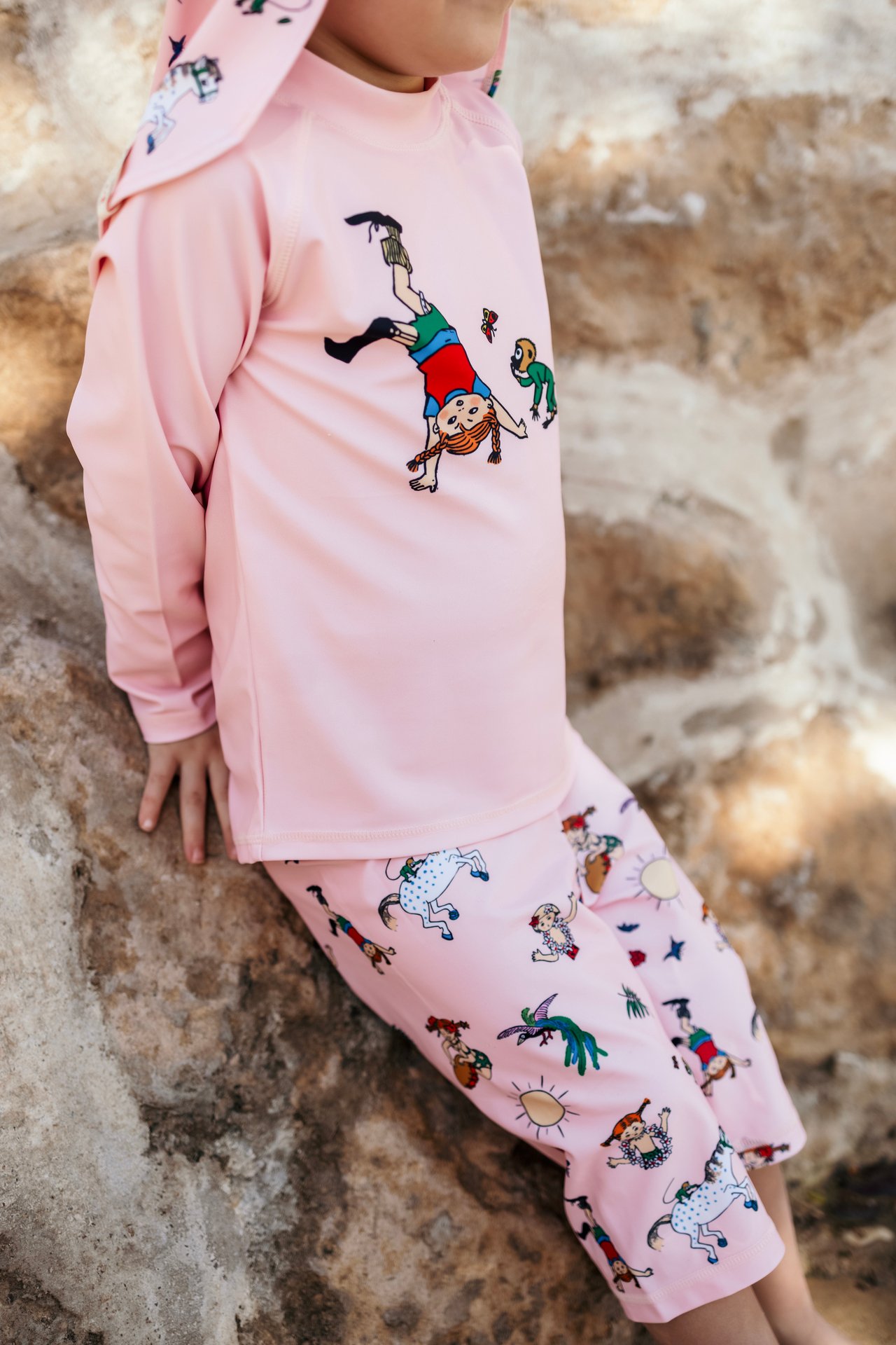 Geggamoja UV-Set Pippi Långstrump Rosa Stl 110/116