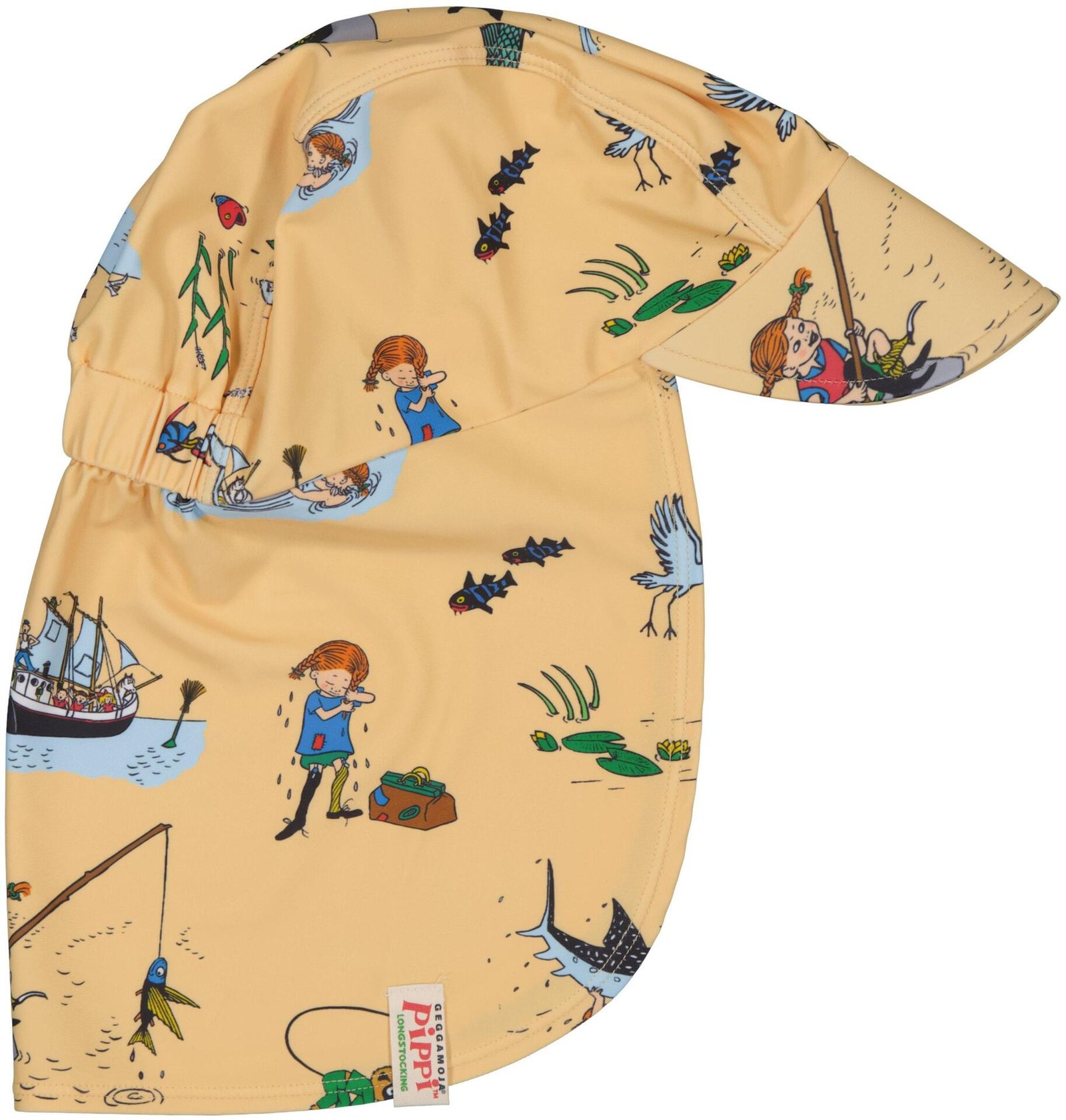 Geggamoja UV-Keps Pippi Långstrump Gul 4-10 månader