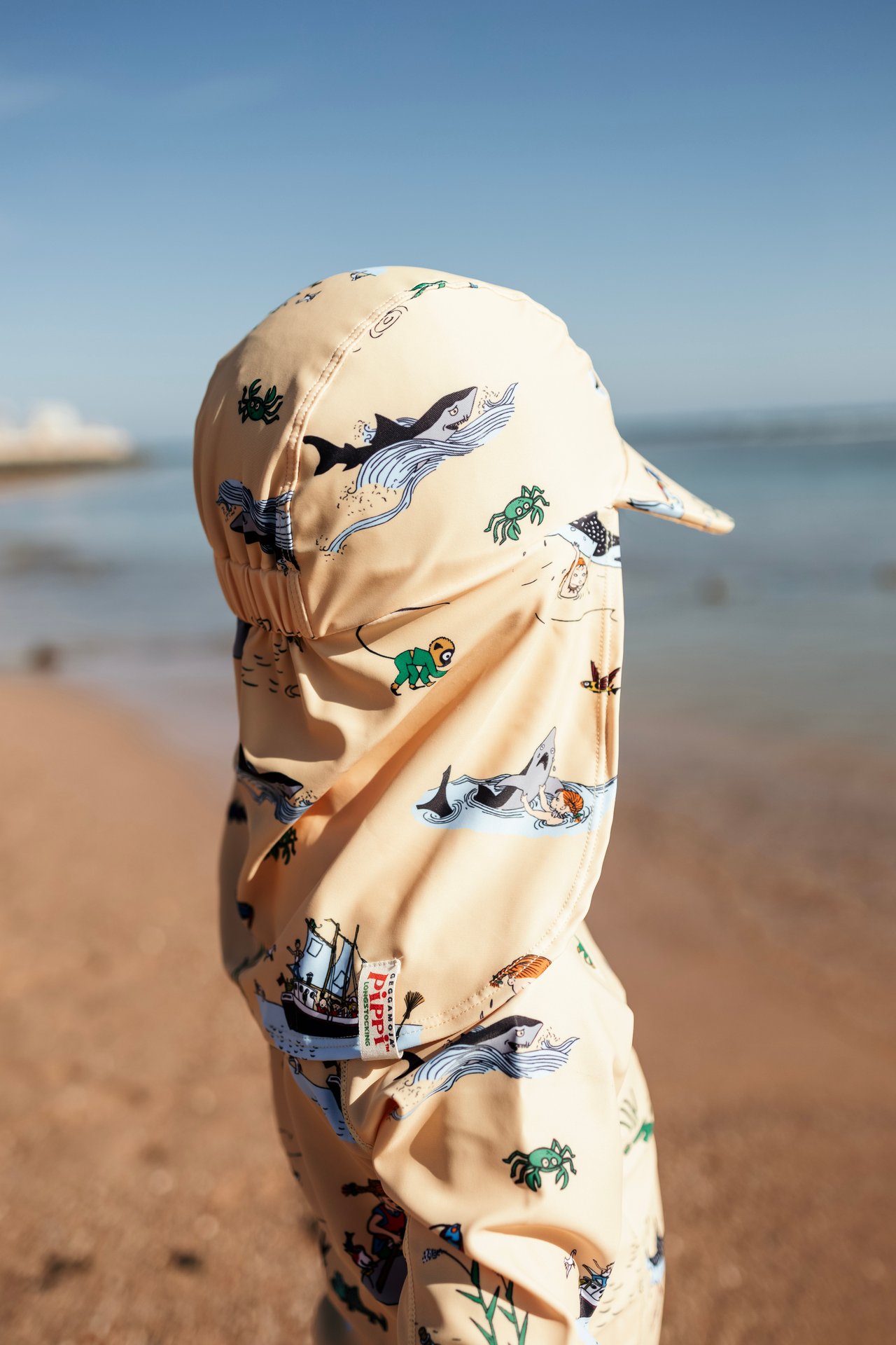 Geggamoja UV-Keps Pippi Långstrump Gul 2-6 år