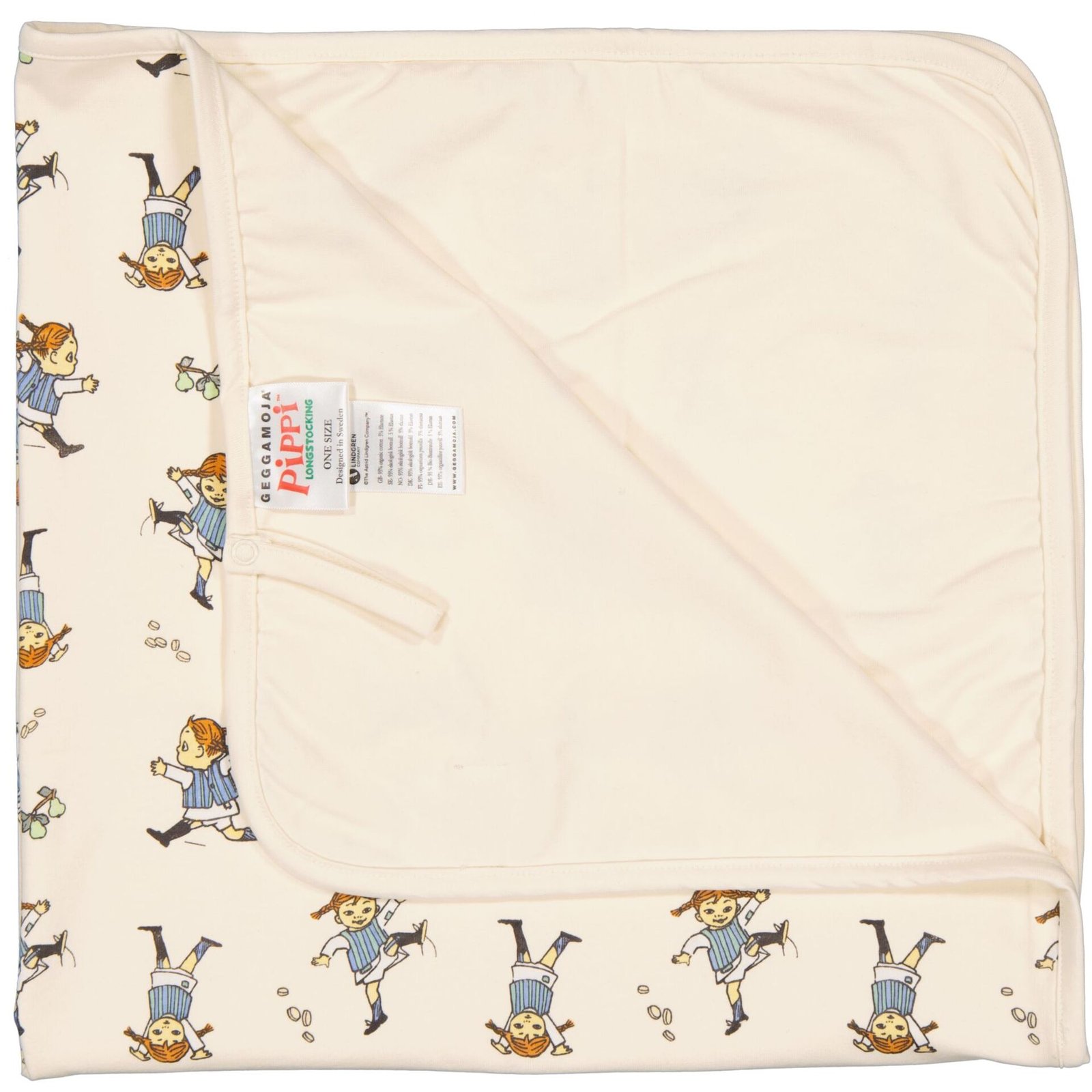 Geggamoja Babyfilt Pippi Beige One Size 1 st
