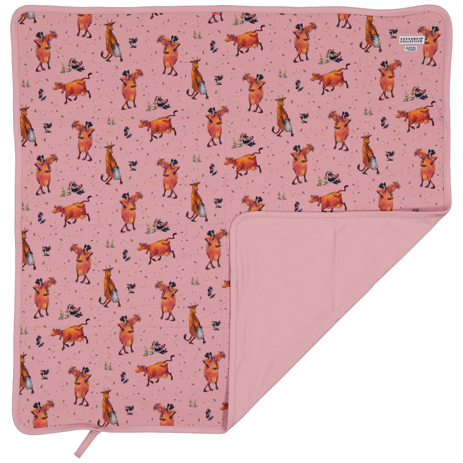 Geggamoja Babyfilt Mamma Mu Rosa One Size 1 st
