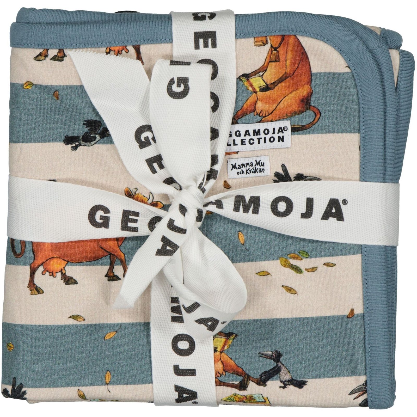 Geggamoja Babyfilt Mamma Mu Turkos/Beige One Size 1 st
