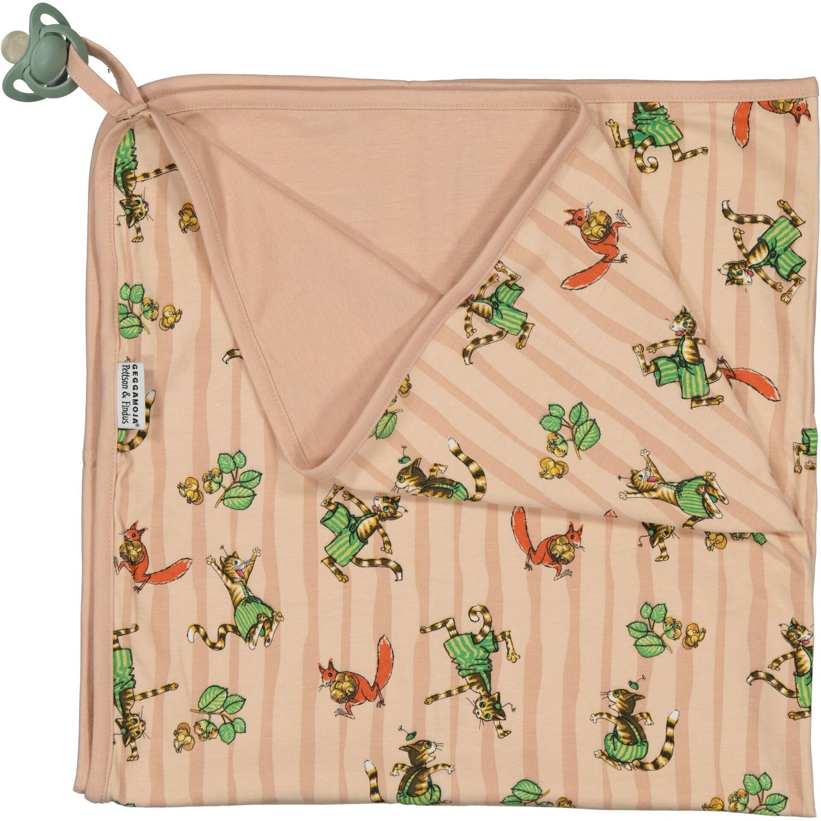 Geggamoja Babyfilt Pettson & Findus Rosa One Size 1 st
