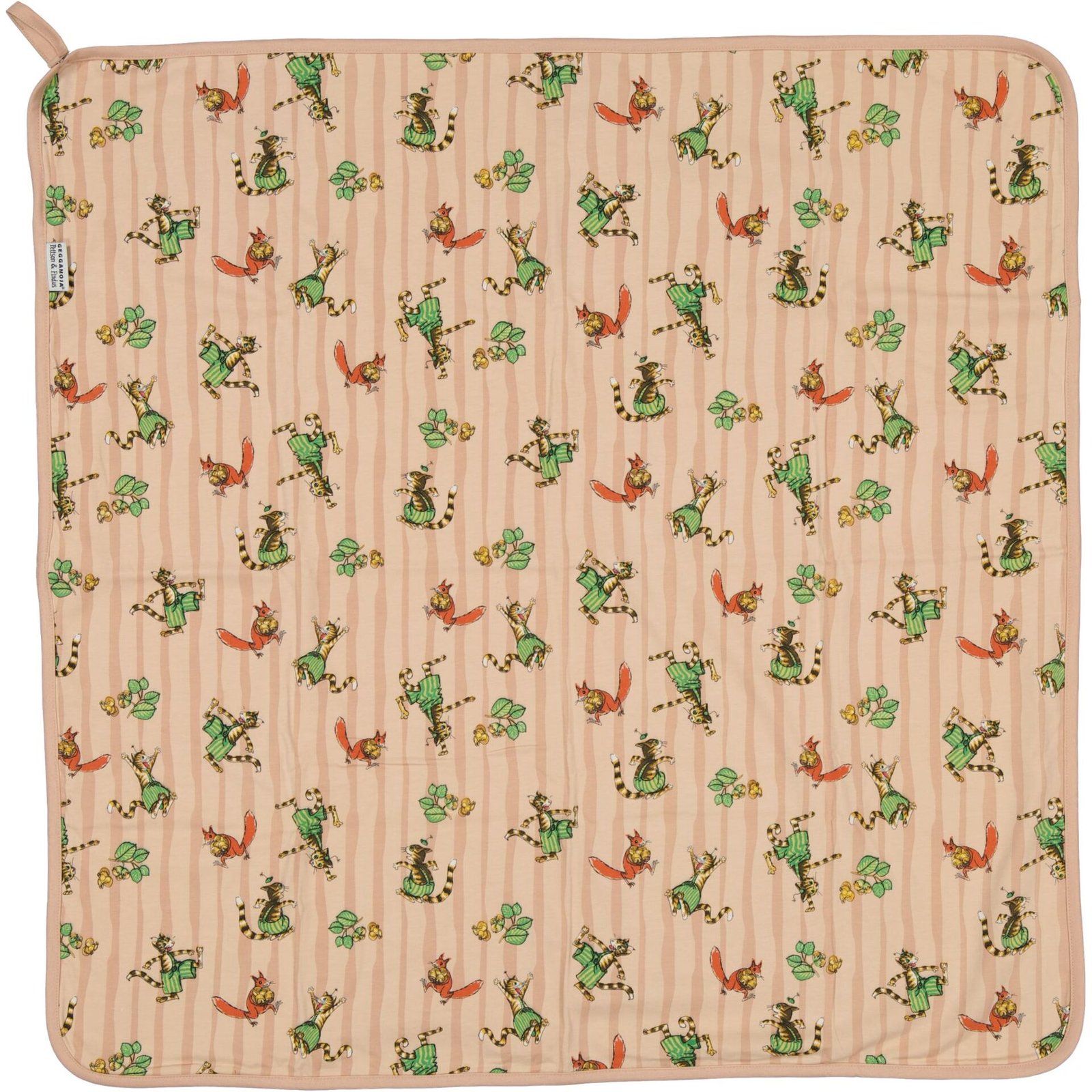 Geggamoja Babyfilt Pettson & Findus Rosa One Size 1 st