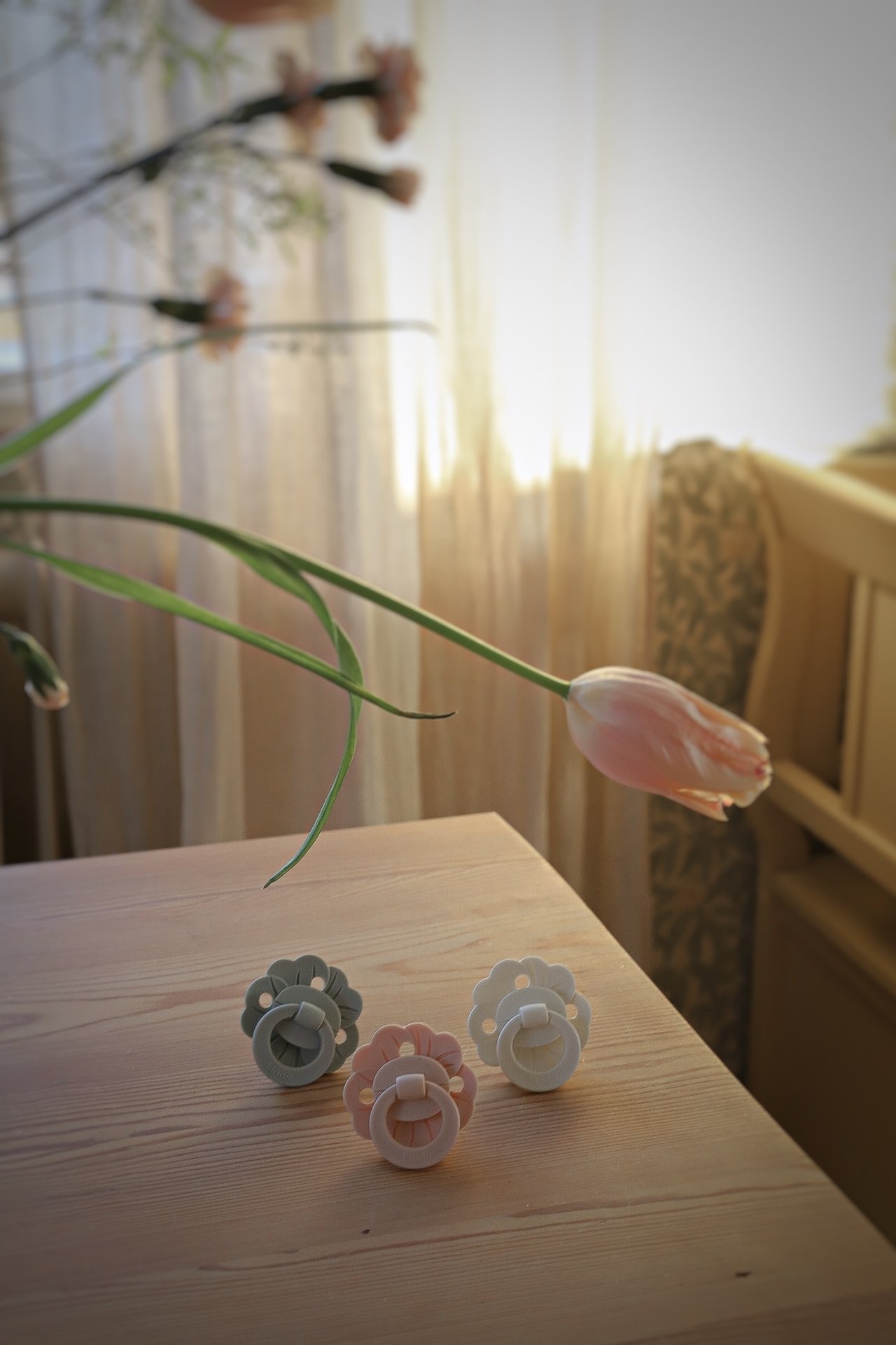 Elodie Binky Bloom Napp +3m Powder Pink