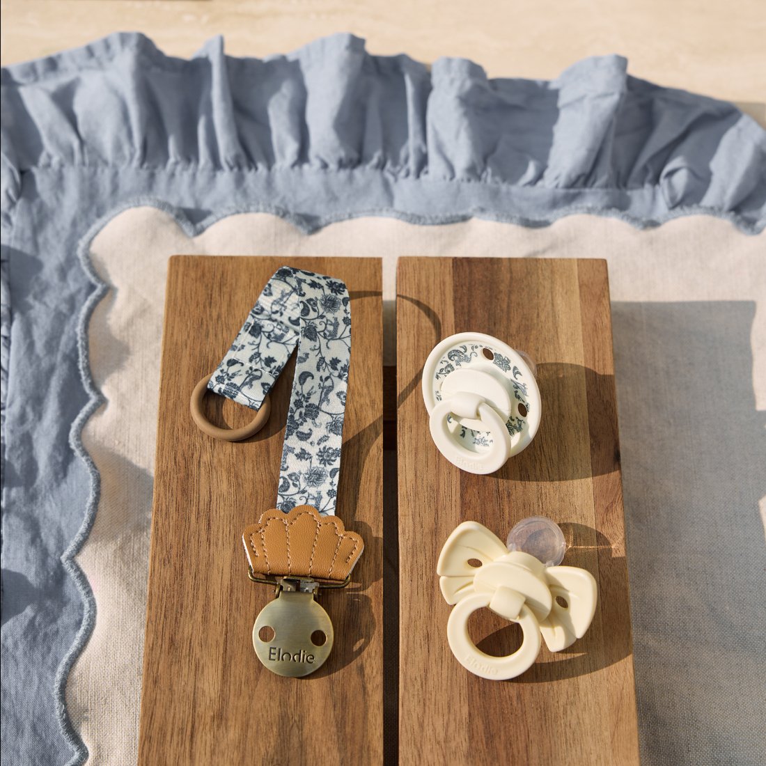 Elodie Binky Bow Napp +3m Oat White