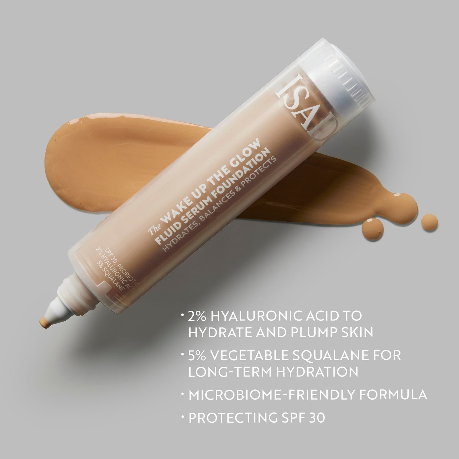 IsaDora Wake Up the Glow Fluid Serum Foundation 3N  30 ml