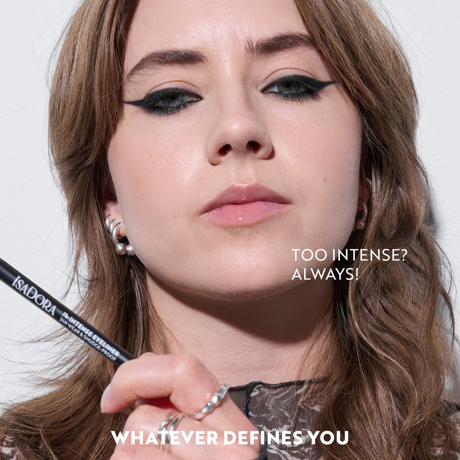 Isadora The Intense Eyeliner 24H Wear & Smudge-proof 61 Black Brown