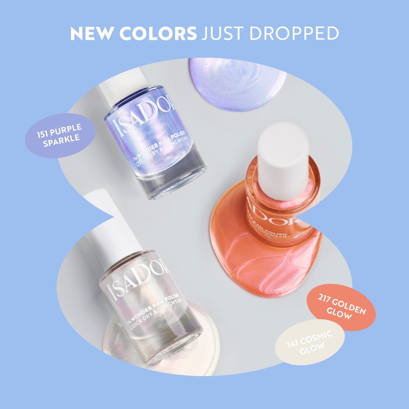 Isadora The Wonder Nail Polish Quick dry & Longwear 101 Simply White