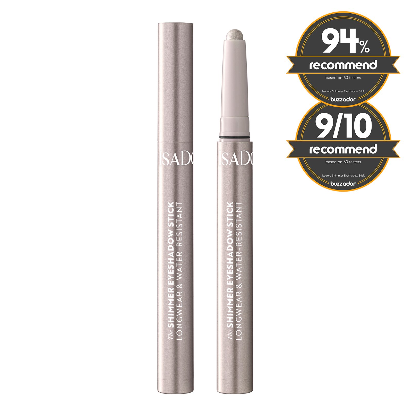 Isadora The Shimmer Eyeshadow Stick Longwear & Water-Resistant 40 Silver Highlight