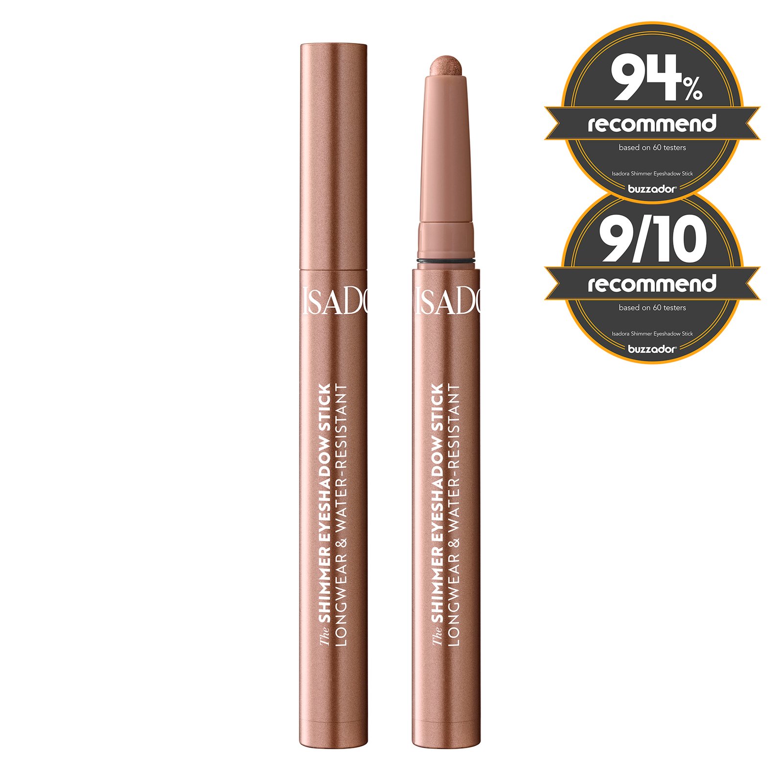 Isadora The Shimmer Eyeshadow Stick Longwear & Water-Resistant 41 Bronze Brown