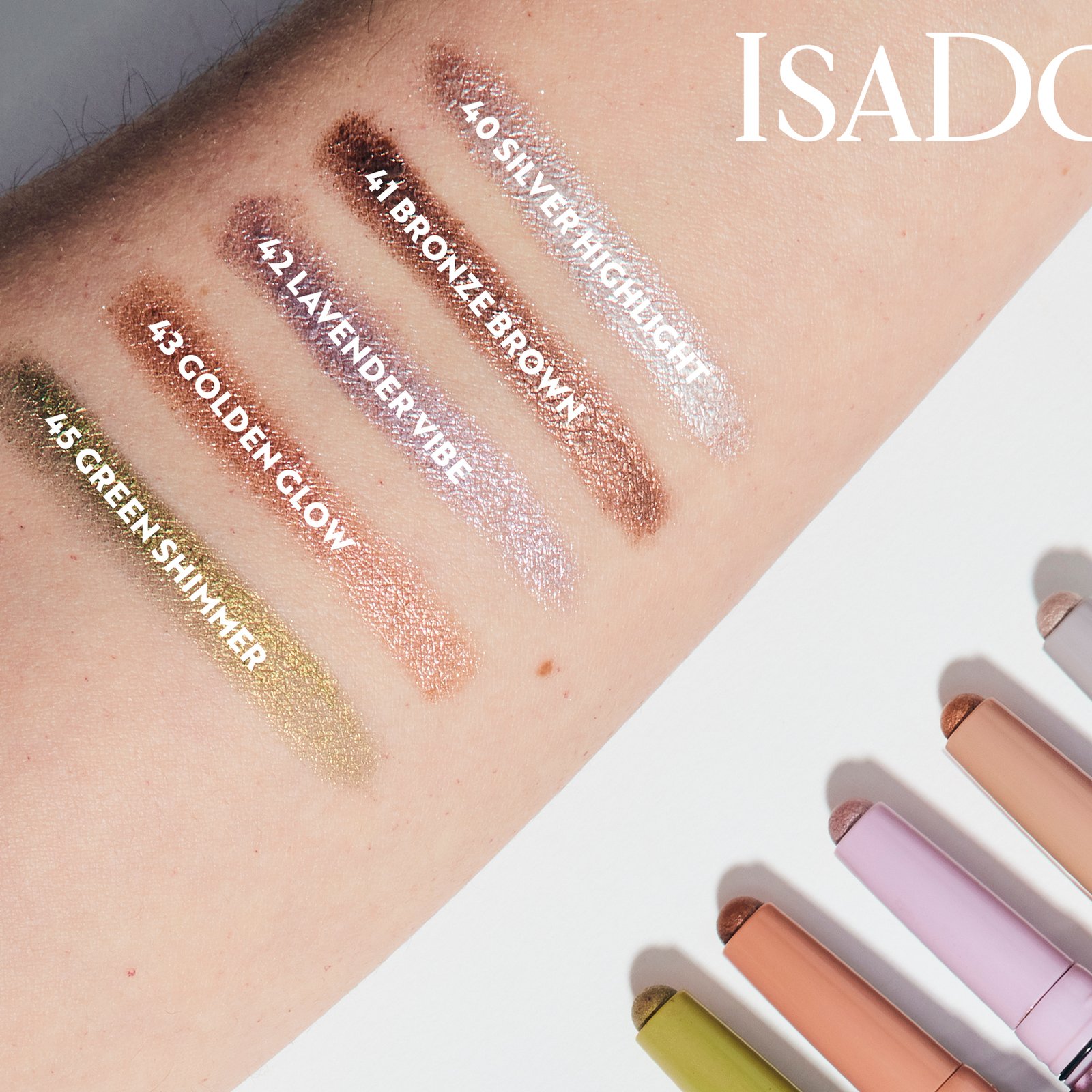 Isadora The Shimmer Eyeshadow Stick Longwear & Water-Resistant 41 Bronze Brown