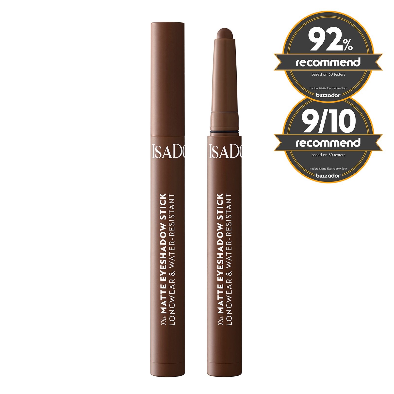 Isadora The Matte Eyeshadow Stick Longwear & Water-Resistant 62 True Brown