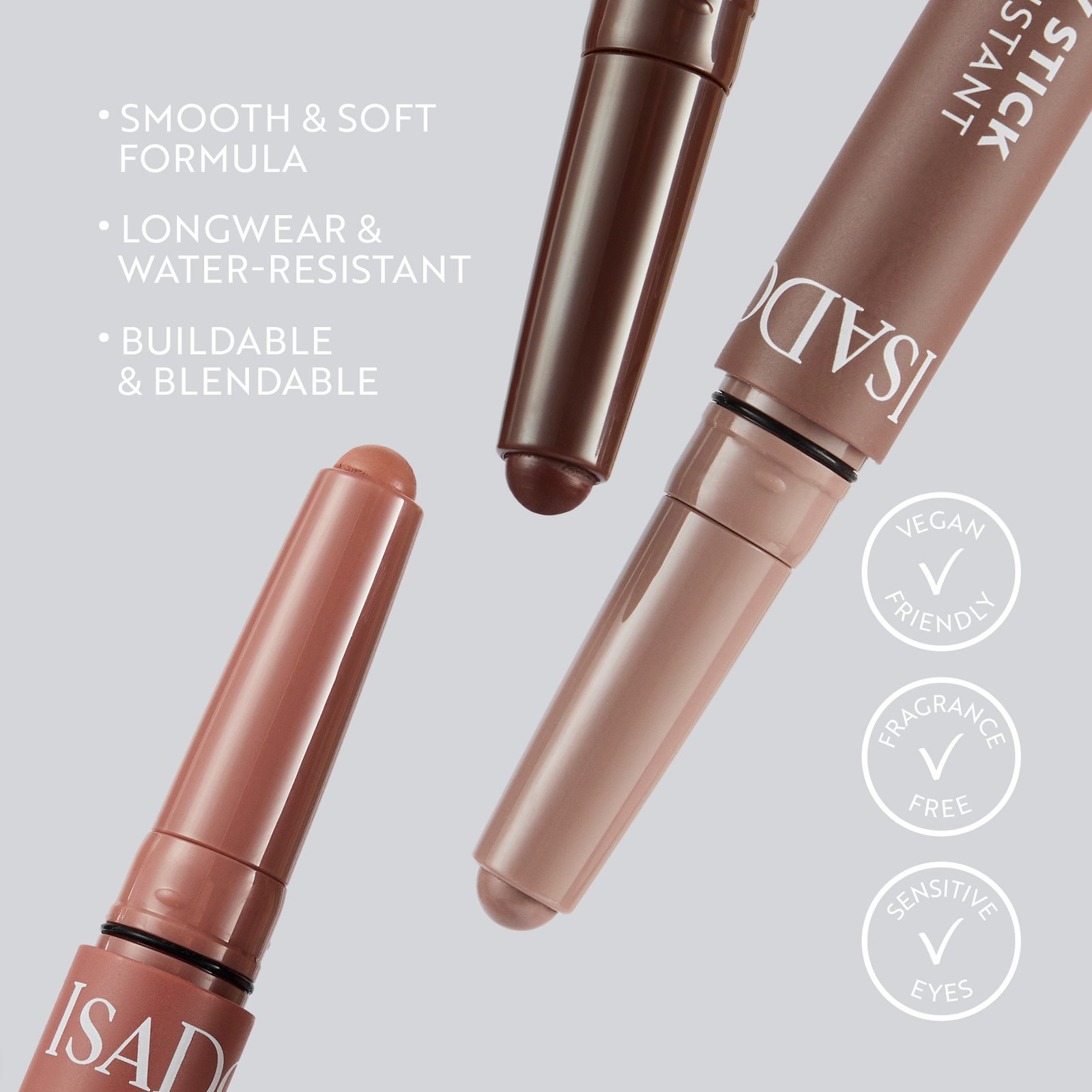 Isadora The Matte Eyeshadow Stick Longwear & Water-Resistant 63 Cool Taupe