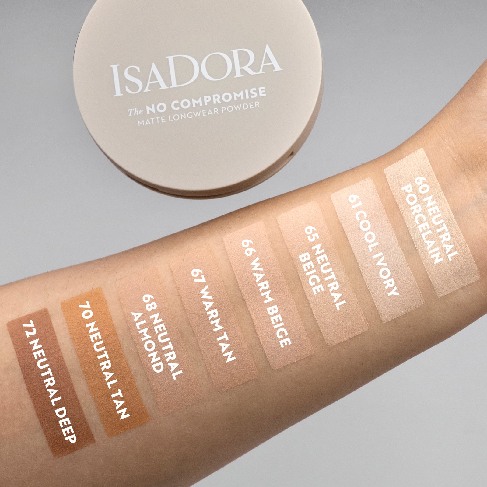 Isadora The No Compromise Matte Longwear Powder 65 Neutral Beige 7 g