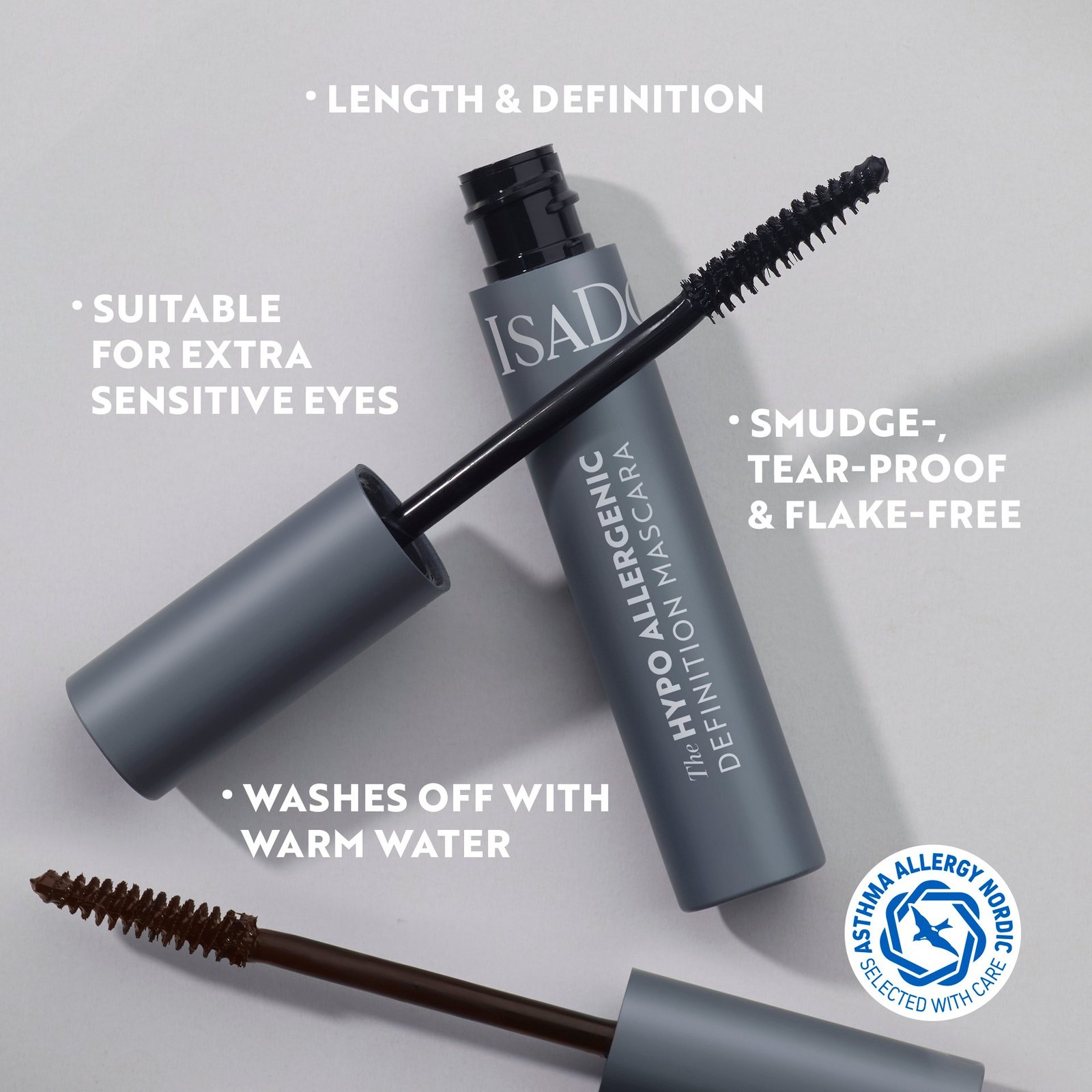 IsaDora The Hypo Allergenic Definition Mascara 02 Brown