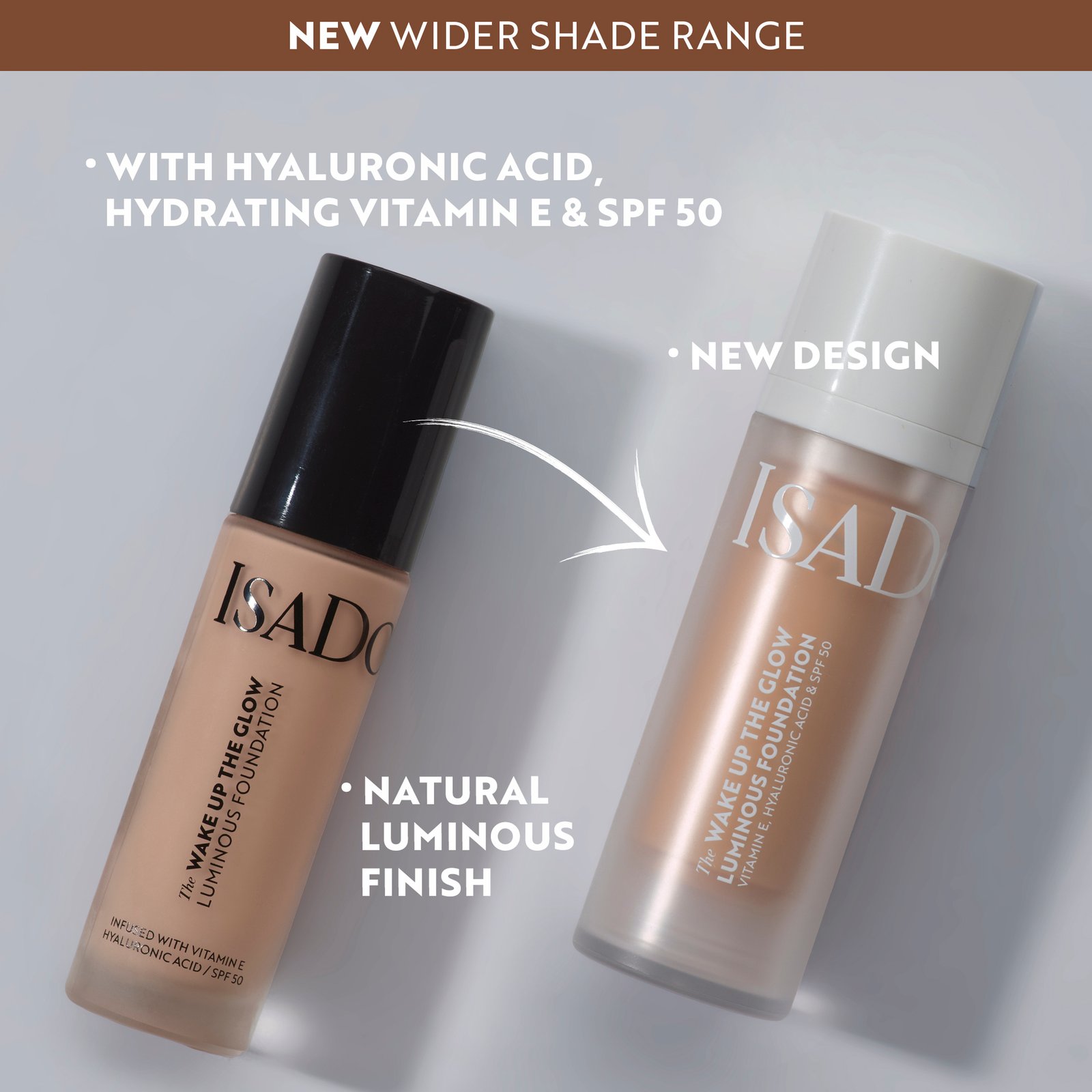 IsaDoraThe Wake Up the Glow Luminous Foundation 3W Warm 30 ml