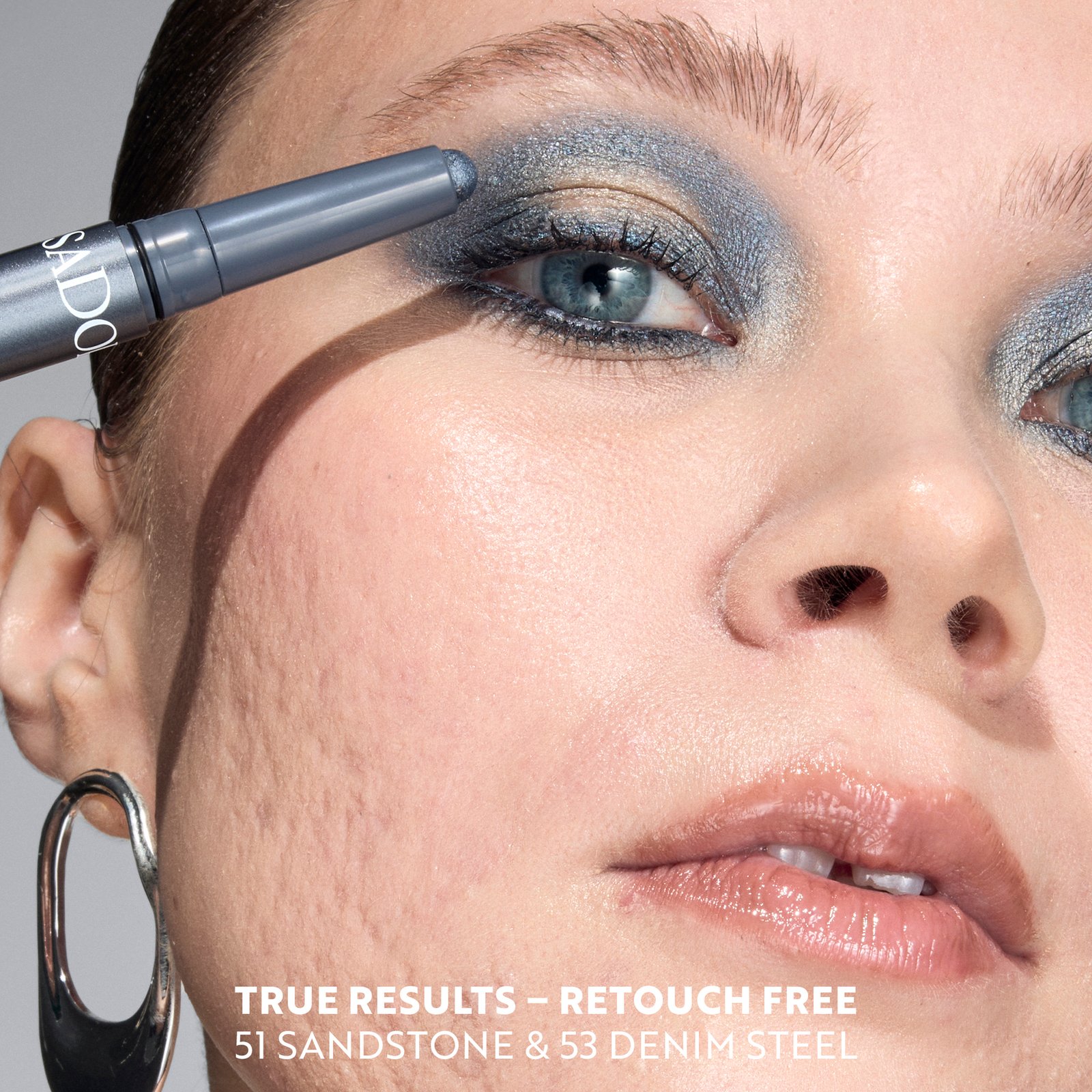 Isadora The Gleam Eyeshadow Stick Longwear & Water-Resistant 53 Denim Steel