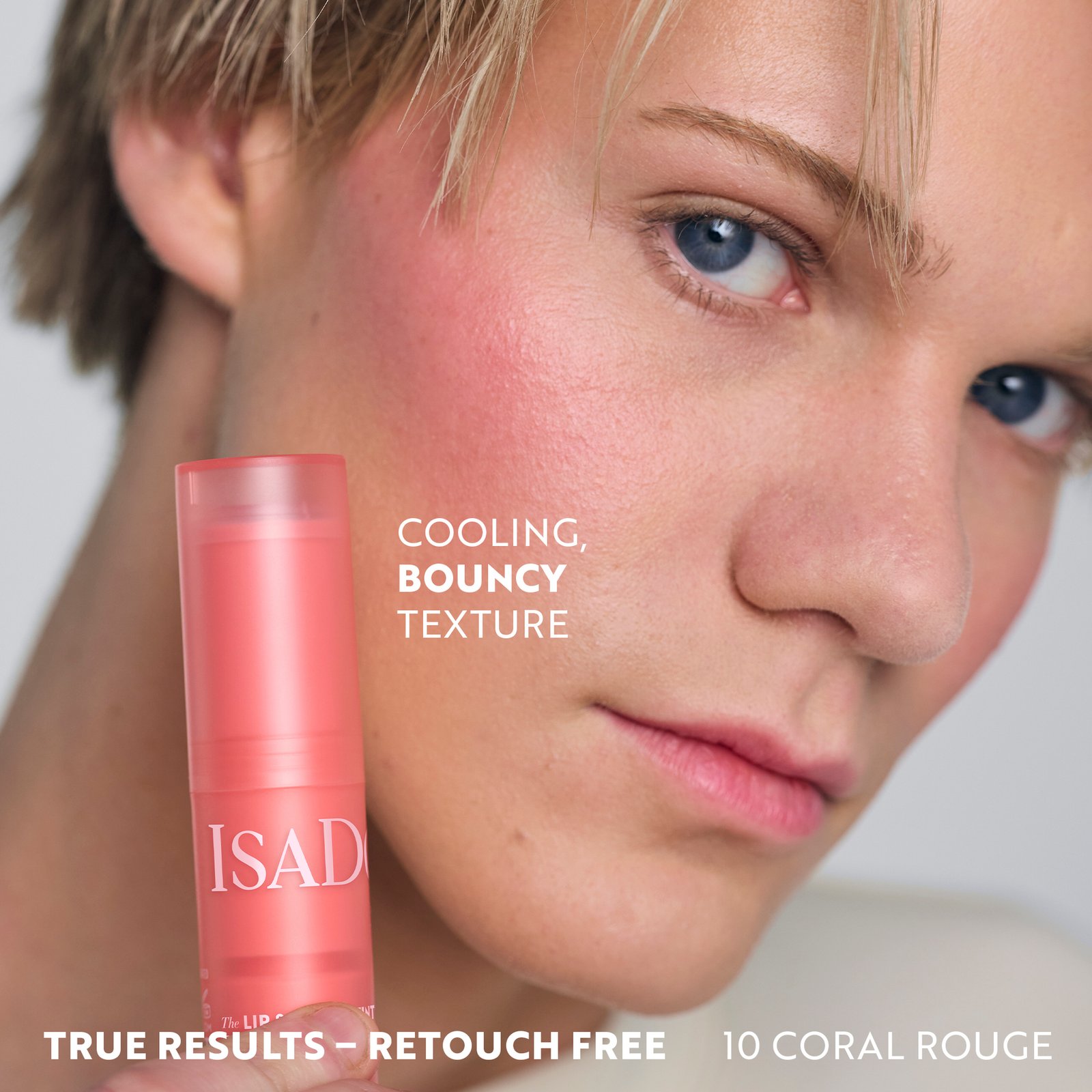 Isadora The Lip & Cheek Tint Cooling Jelly Stick 10 Coral Rouge