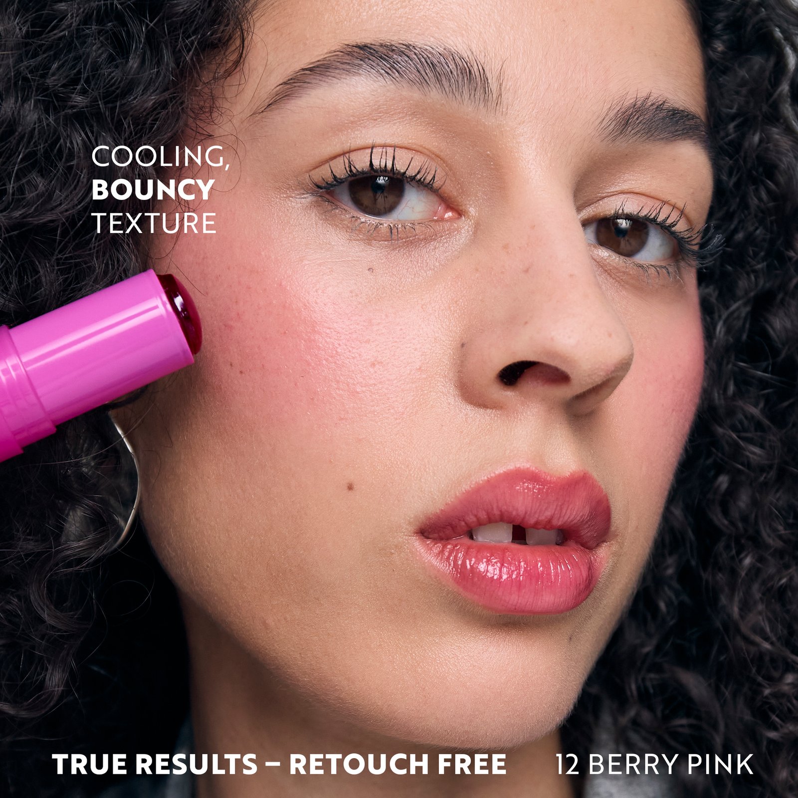 Isadora The Lip & Cheek Tint Cooling Jelly Stick 12 Berry Pink