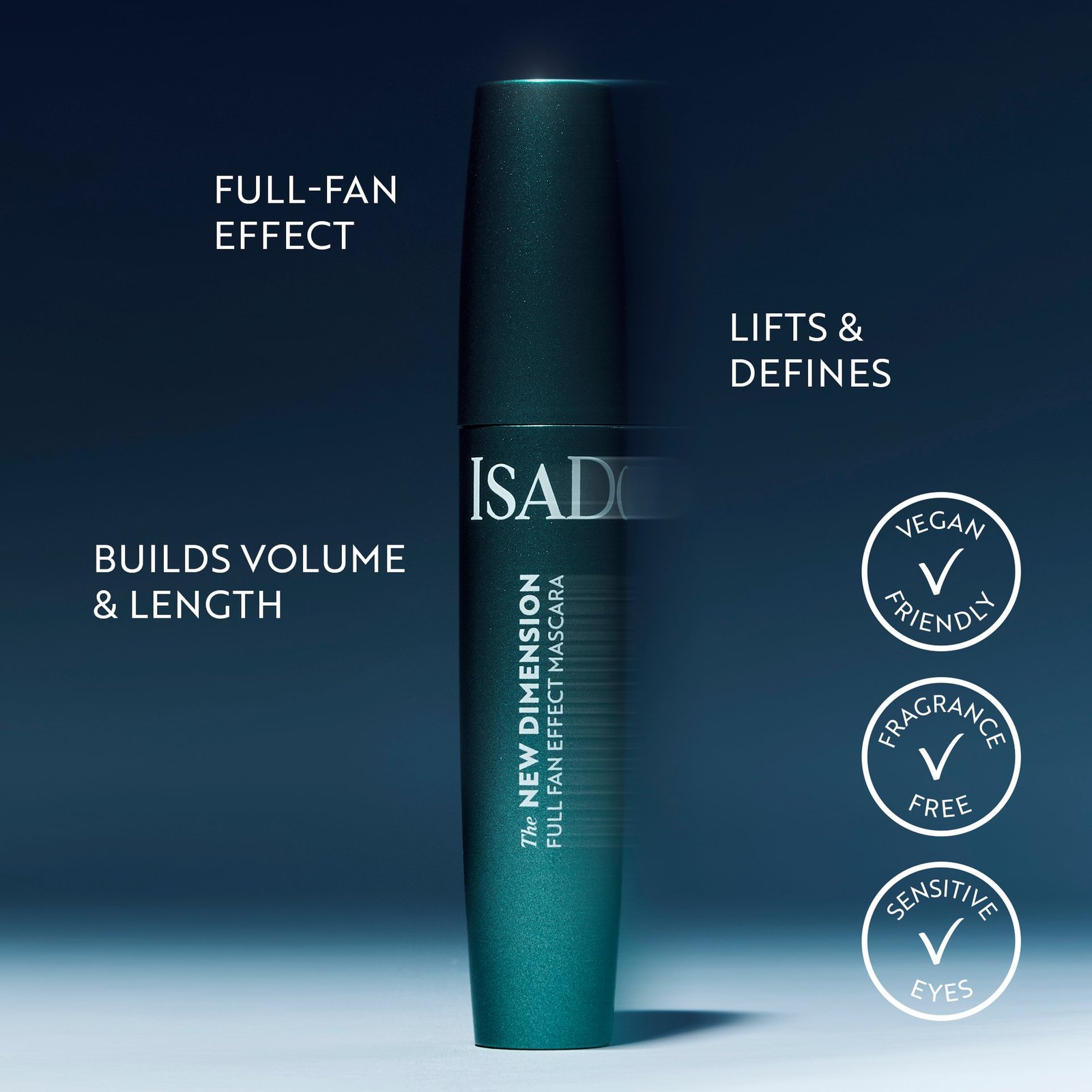 Isadora The New Dimension Mascara 01 Black 11 g