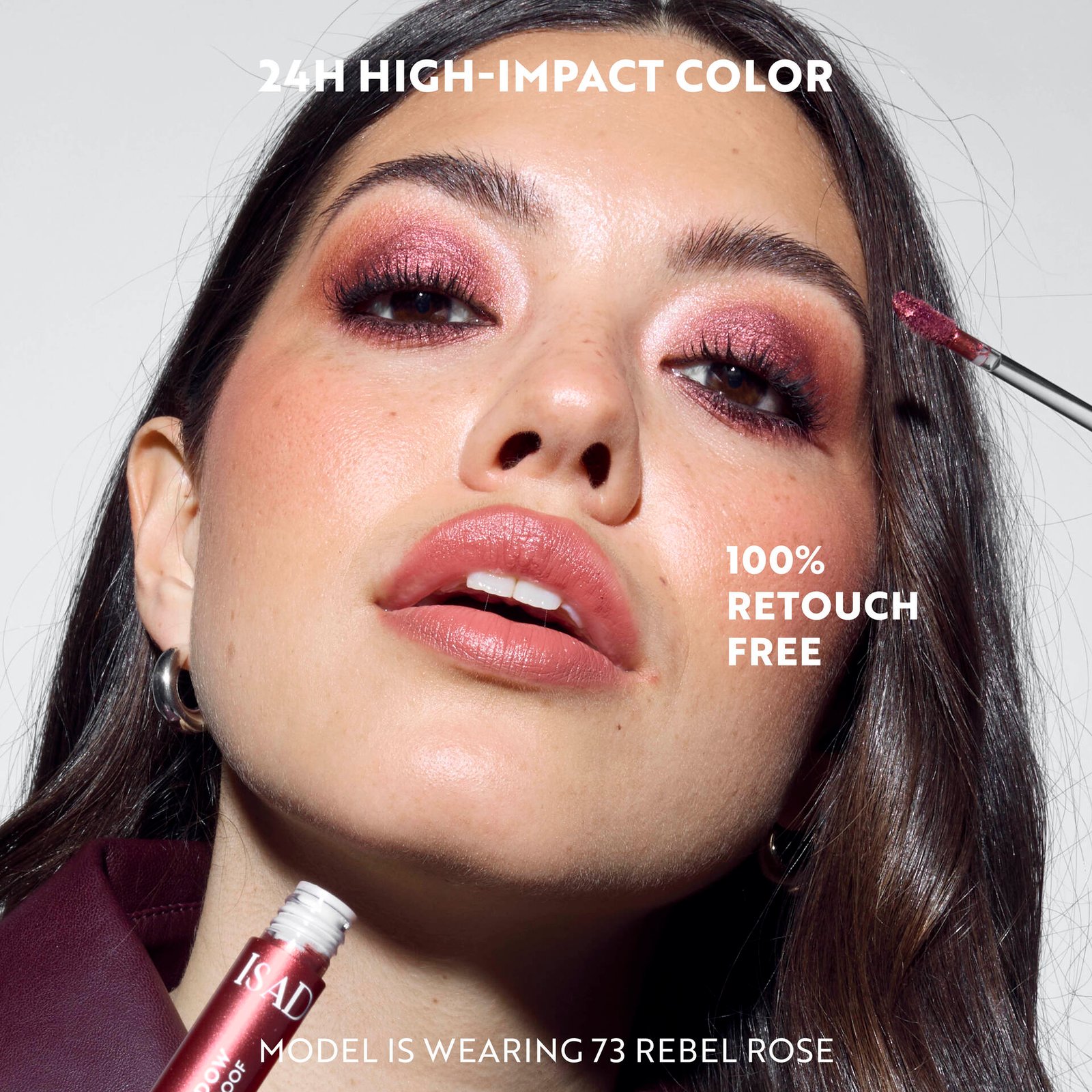 Isadora The 24H Gleam Liquid Eyeshadow 73 Rebel Rose