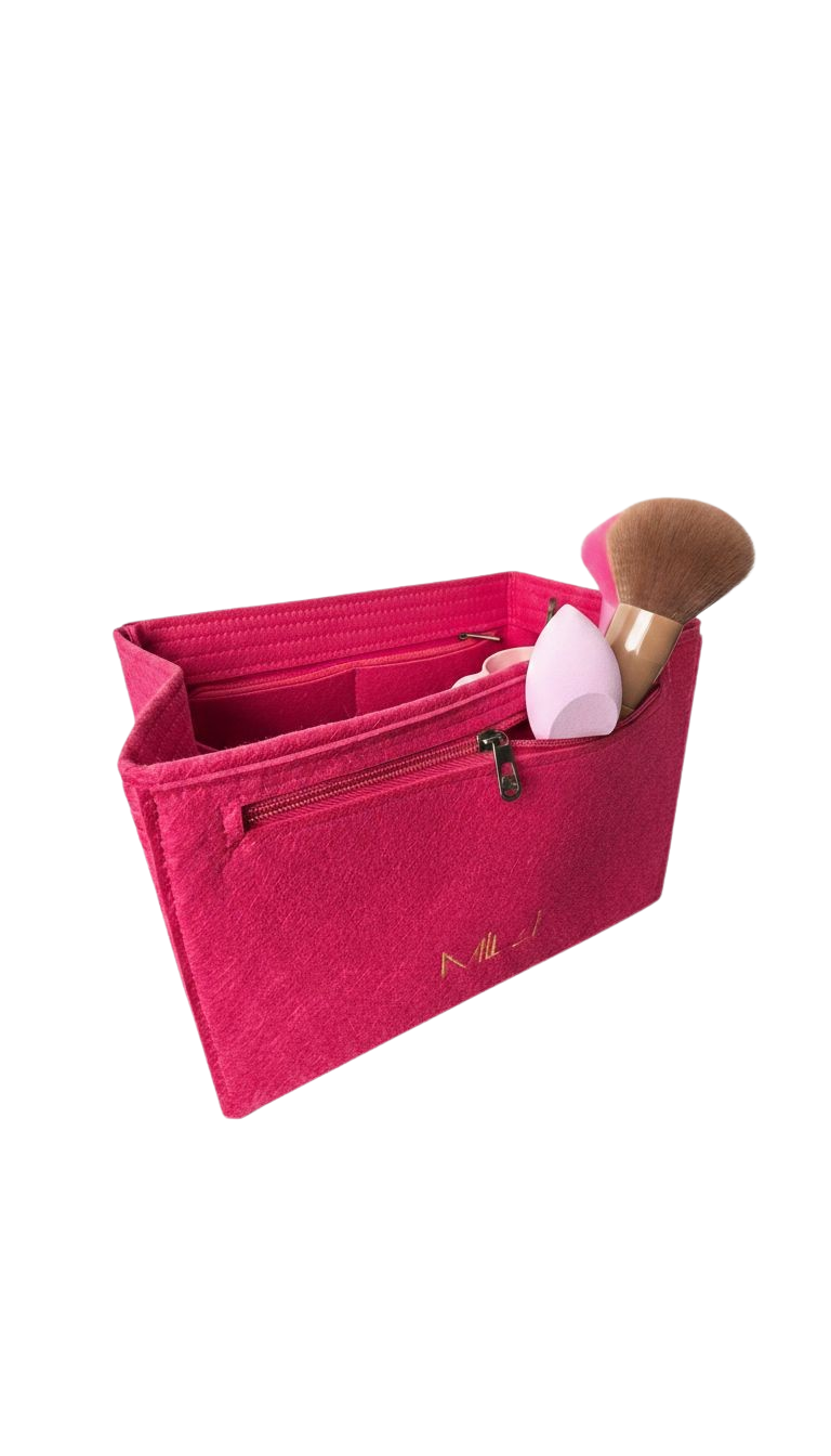 MILI Cosmetics Beauty Storage Filt Bag Pink