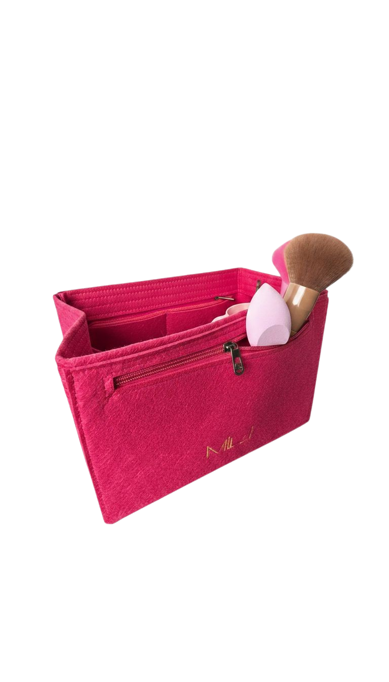 MILI Cosmetics Beauty Storage Filt Bag Pink