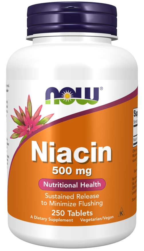 NOW Niacin 500mg 250 tabletter