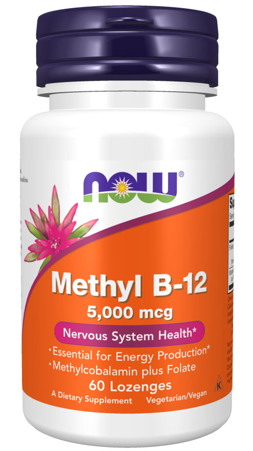 NOW Methyl B-12 5000mcg 60 sugtabletter