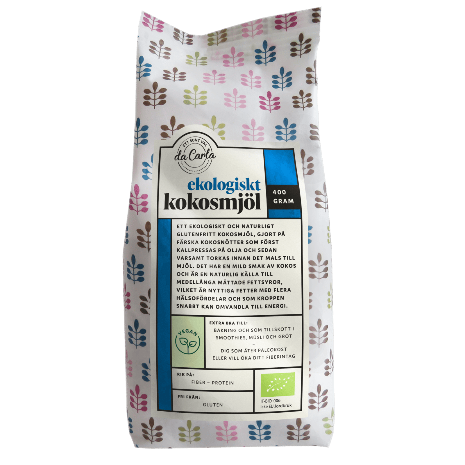 Da Carla Kokosmjöl Eko 400 g