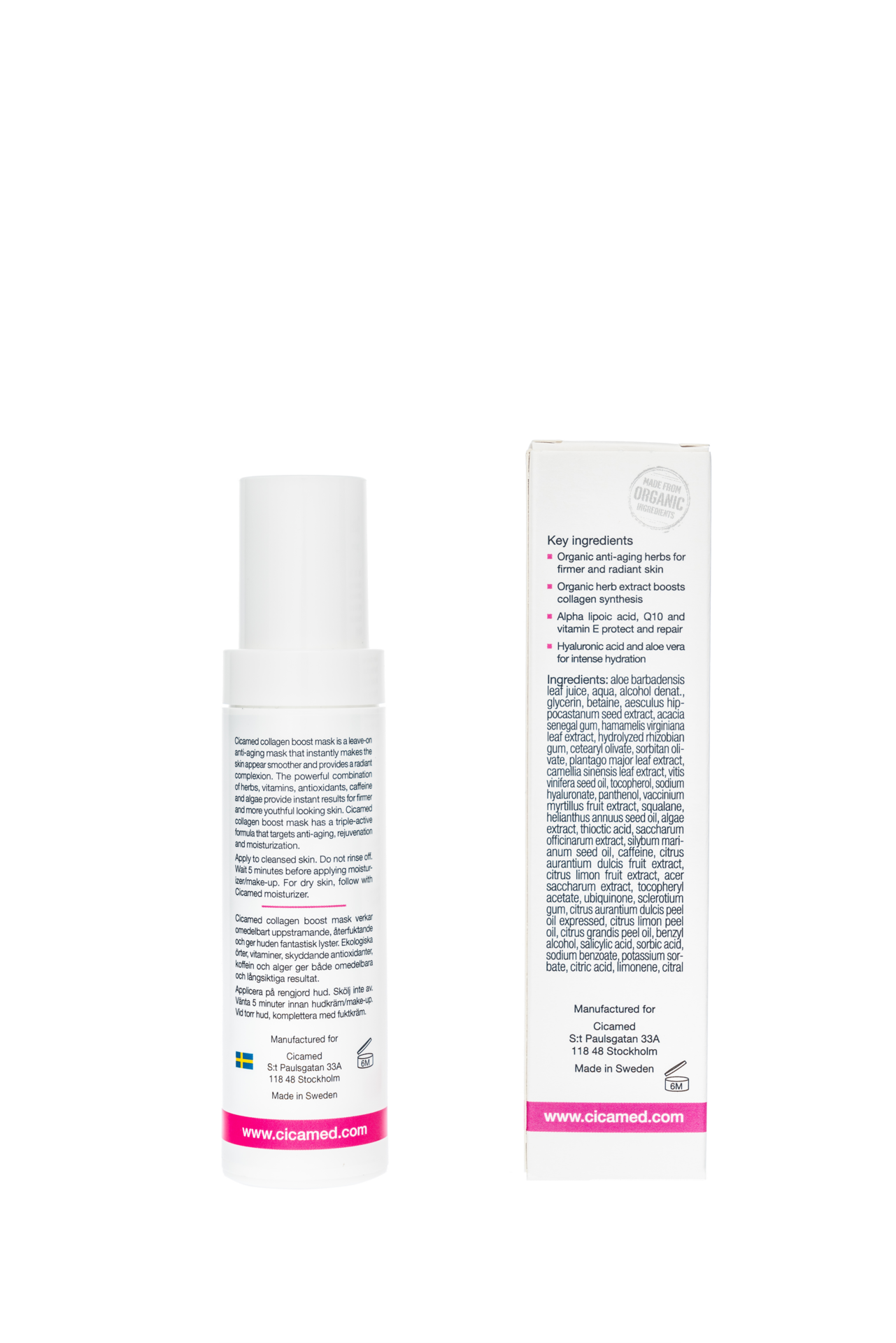 Cicamed Organic Science Collagen Boost Mask 50 ml