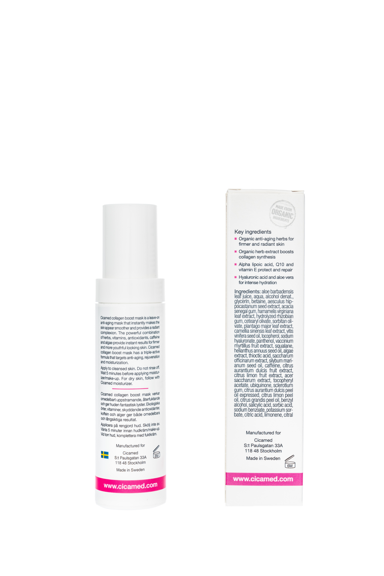 Cicamed Organic Science Collagen Boost Mask 50 ml