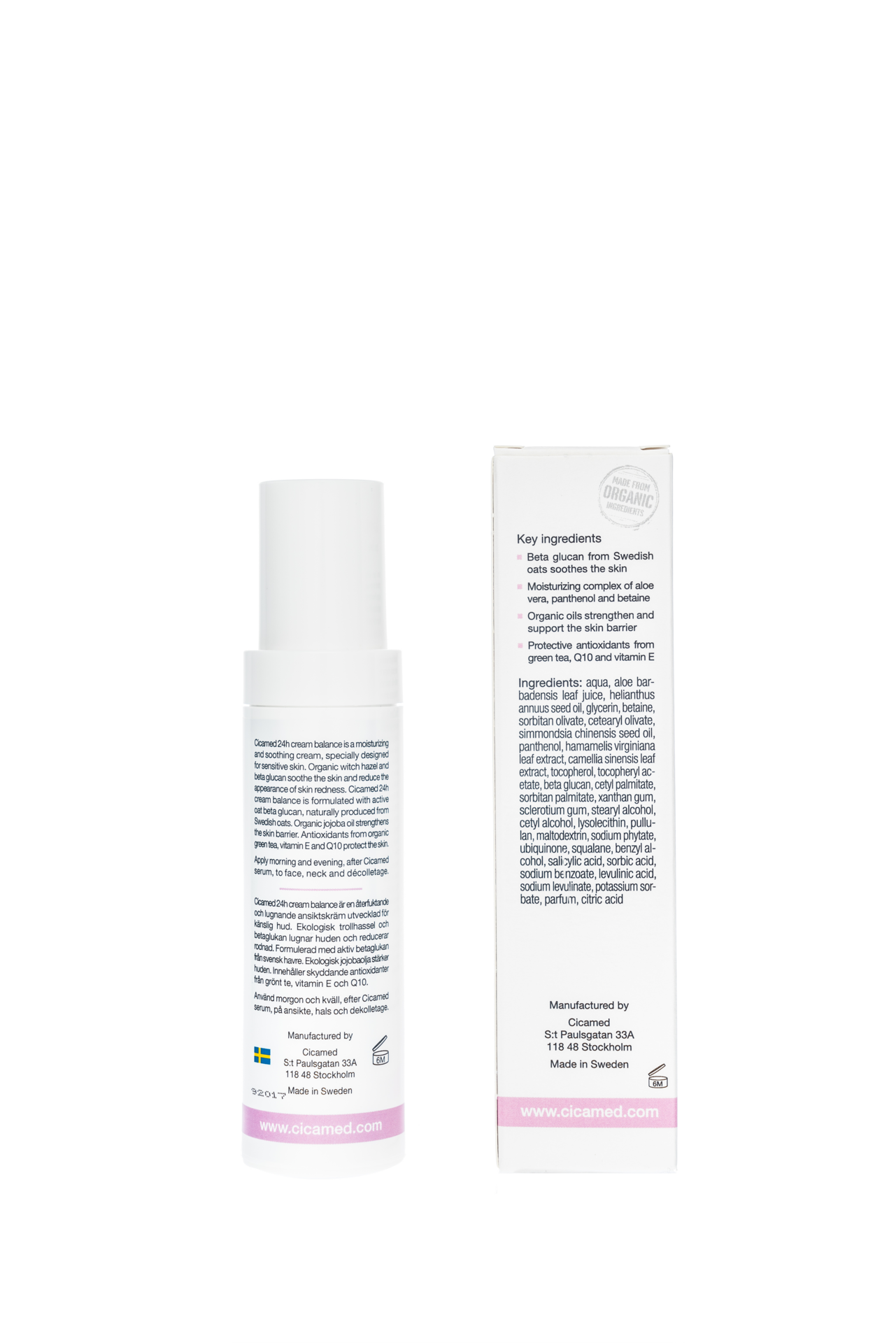 Cicamed Organic Science 24H Creme Balance 50 ml