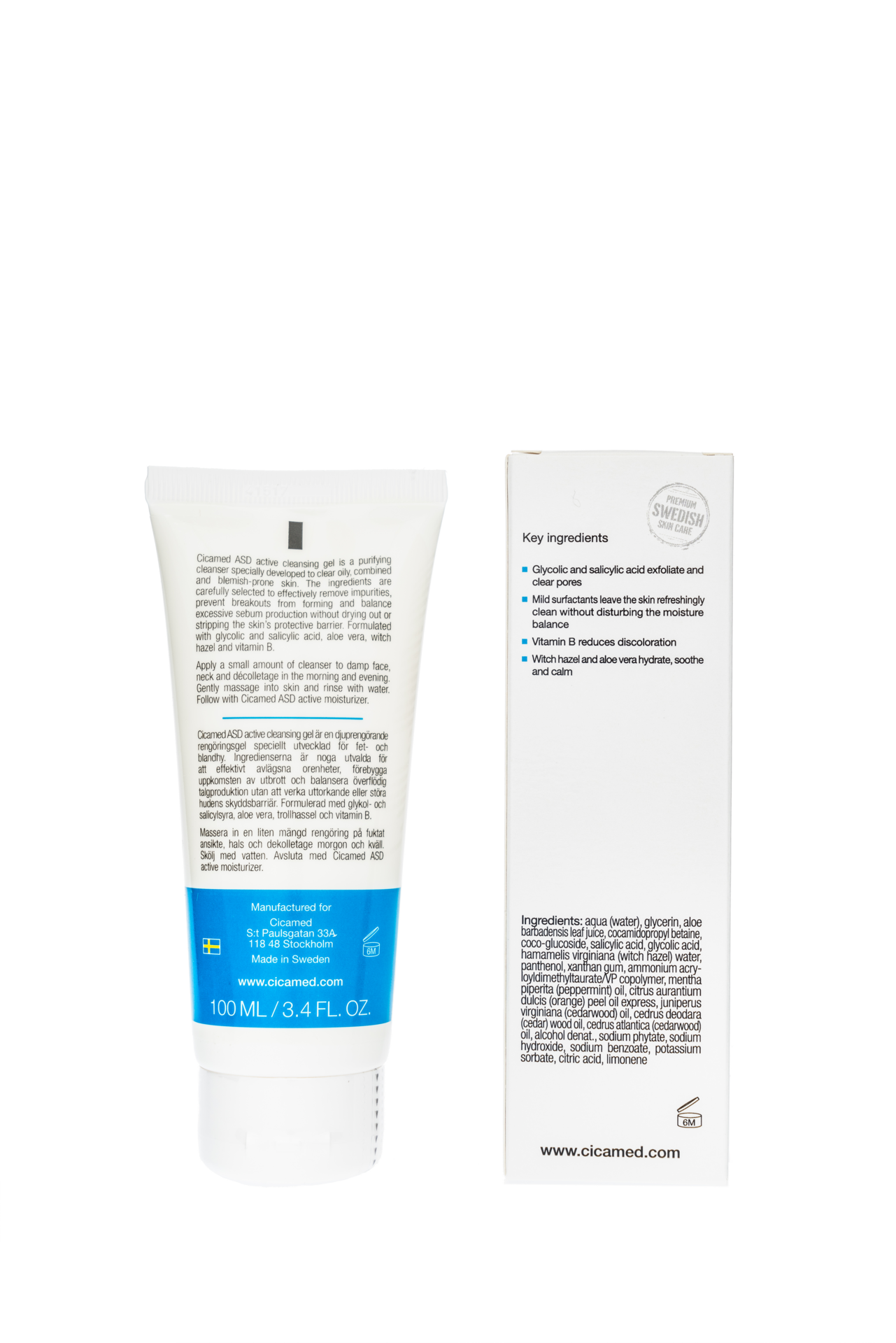 Cicamed Medical Science ASD Active Cleansing Gel 100 ml