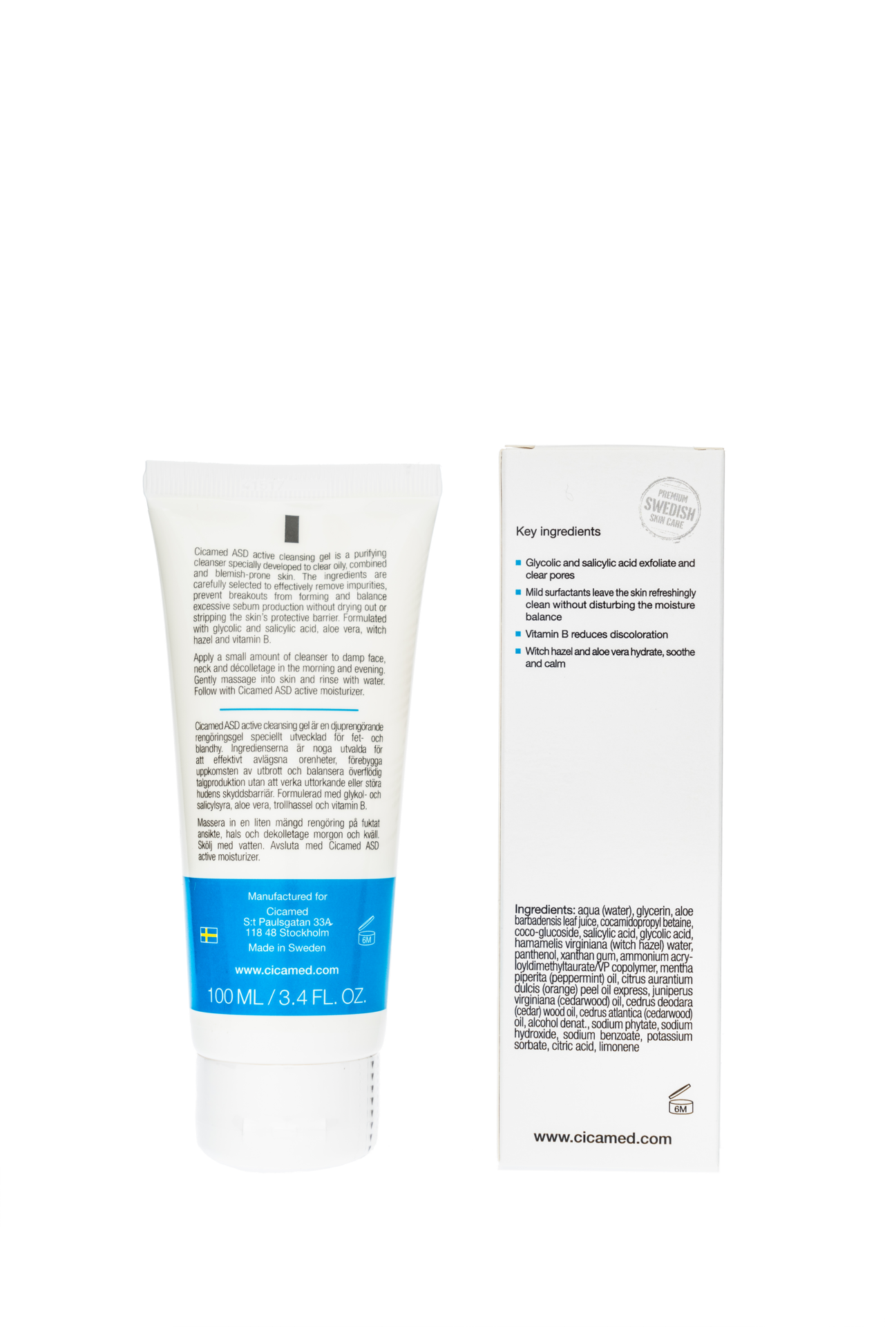Cicamed Medical Science ASD Active Cleansing Gel 100 ml