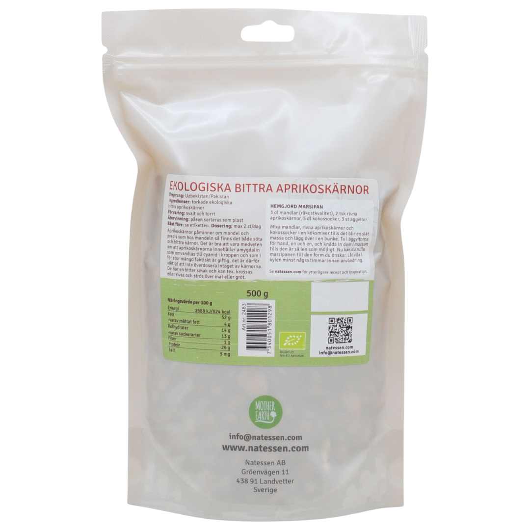 Mother Earth Aprikoskärnor Bittra EKO 500g