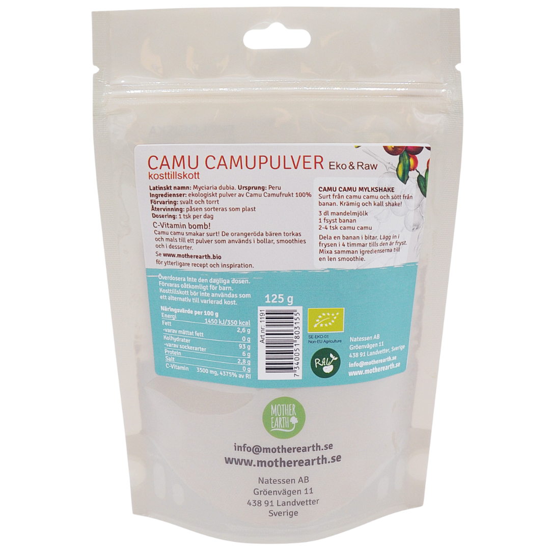 Mother Earth Camu Camupulver RAW & EKO 125g