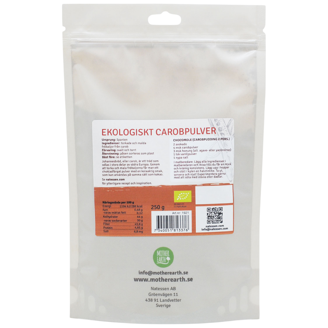 Mother Earth Carobpulver EKO 250g