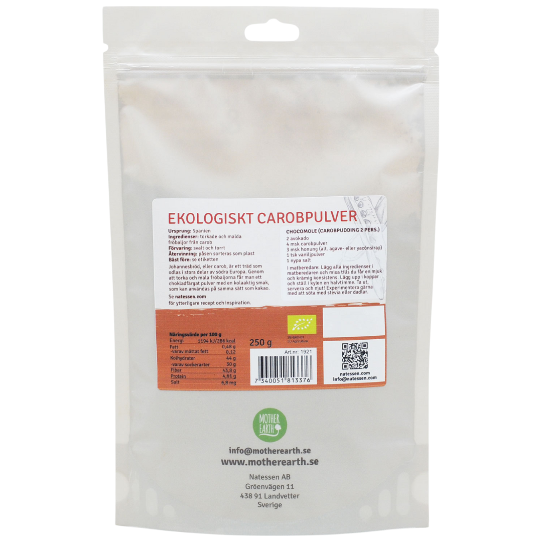 Mother Earth Carobpulver EKO 250g