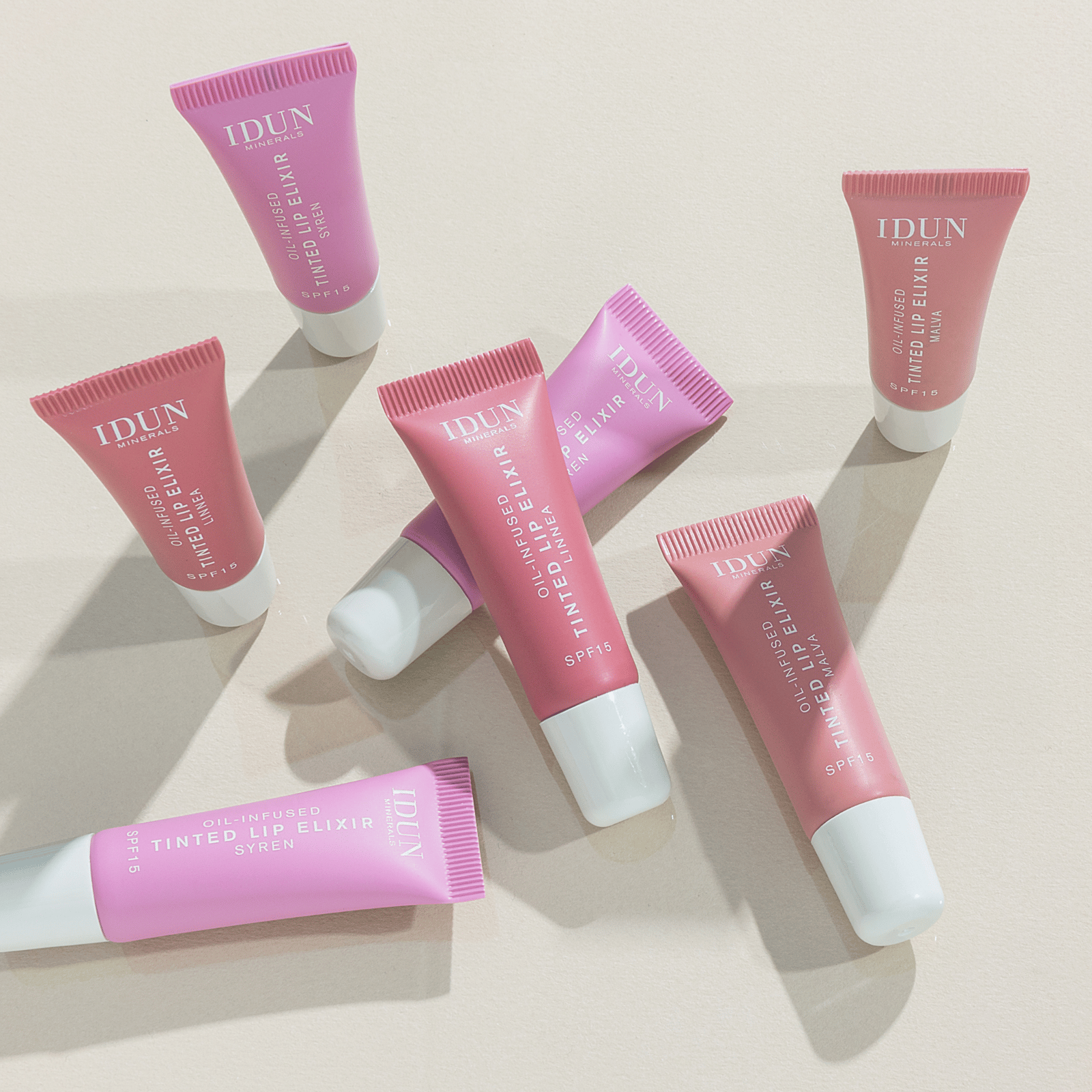 IDUN Mineral Oil-Infused Tinted Lip Elixir Malva 8 ml